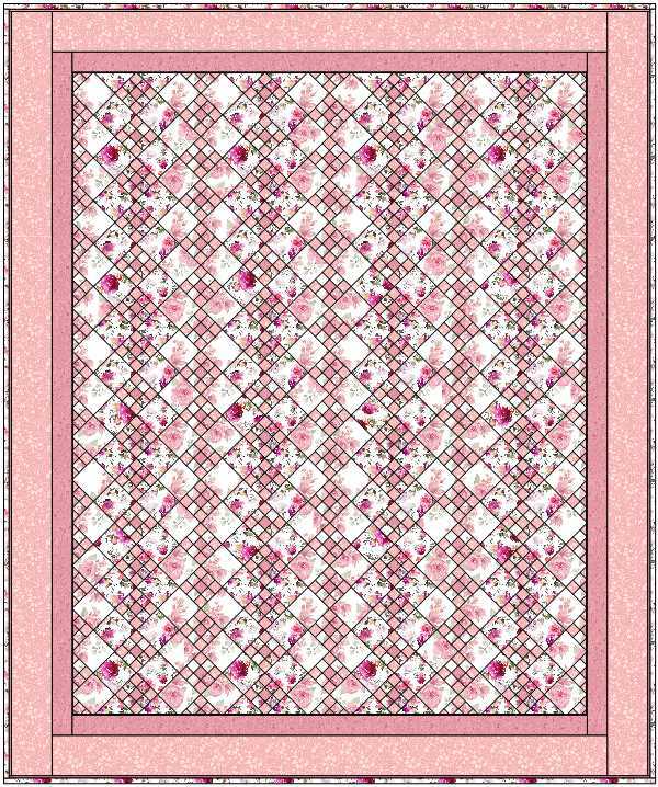 It's Raining Roses Quilt Kit - 64 1/2" x 77" - Image 2