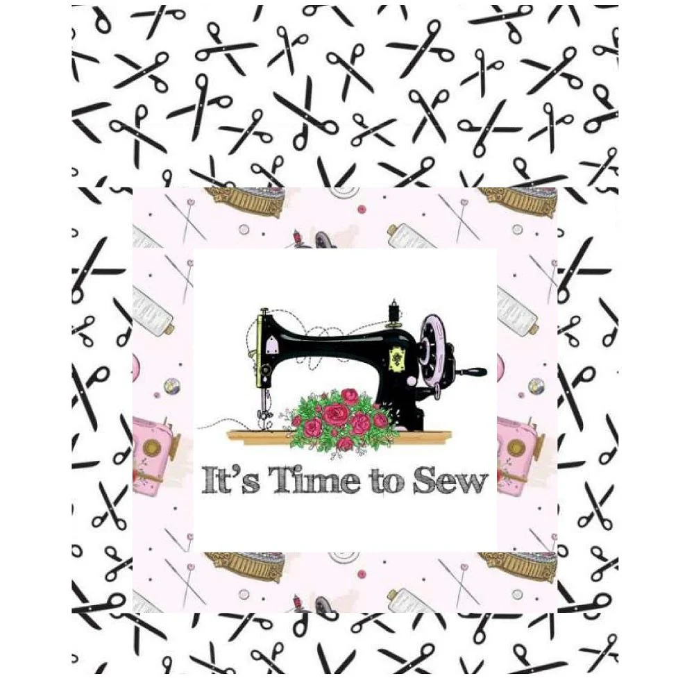 It's Time to Sew Mini Wall Hanging 9" x 9"