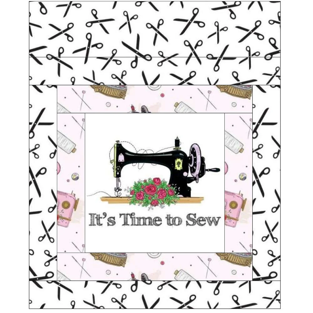 It's Time to Sew Mini Wall Hanging 9" x 9" - Image 2