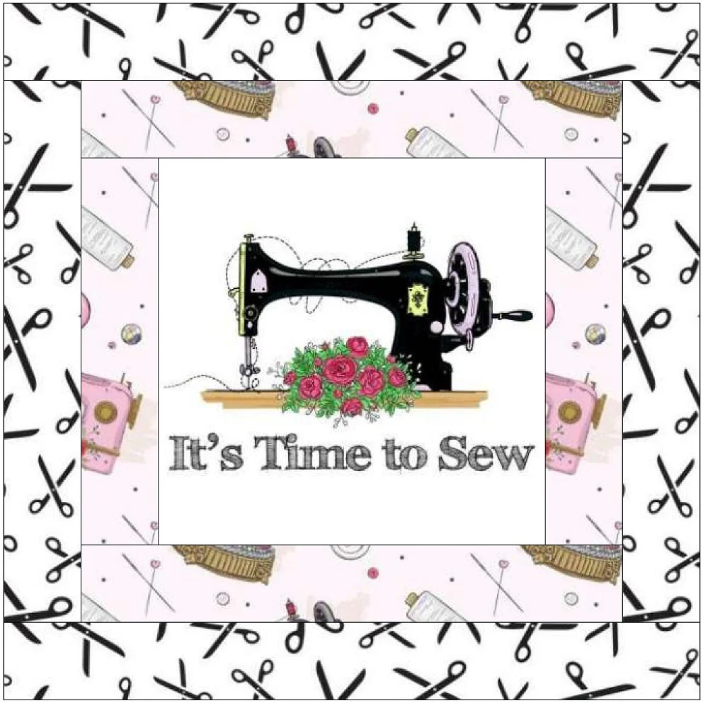 It's Time to Sew Mini Wall Hanging 9" x 9" - Image 4