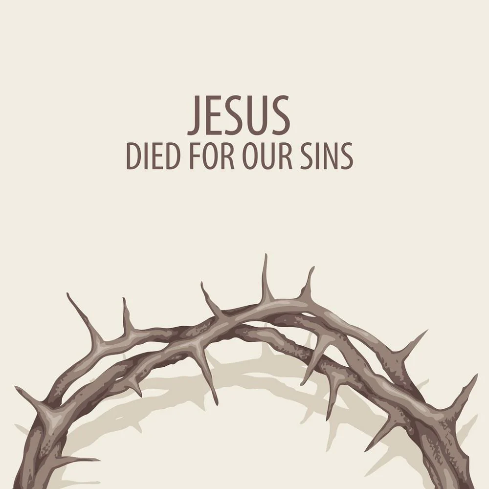 Jesus Died For Our Sins Fabric Panel