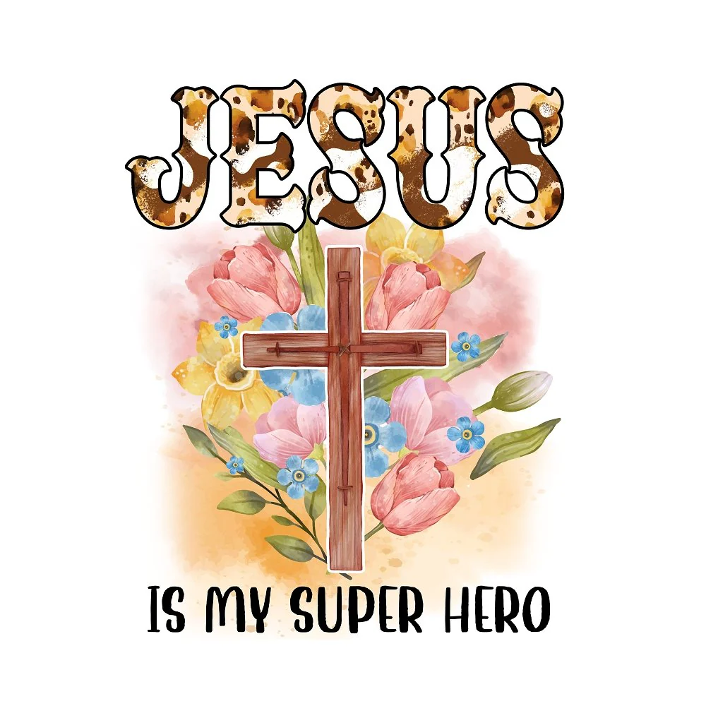 Jesus is My Superhero Fabric Panel