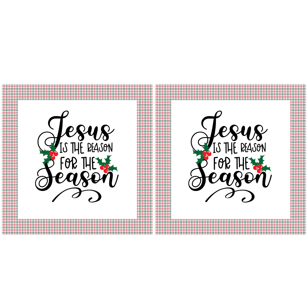 Jesus Is The Reason Pillow Fabric Panels - Image 2