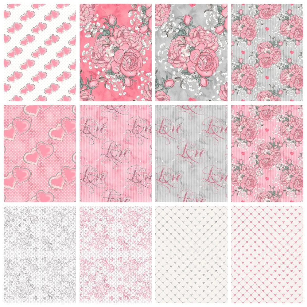 Loving Hearts Fabric Collection - 1 Yard Bundle