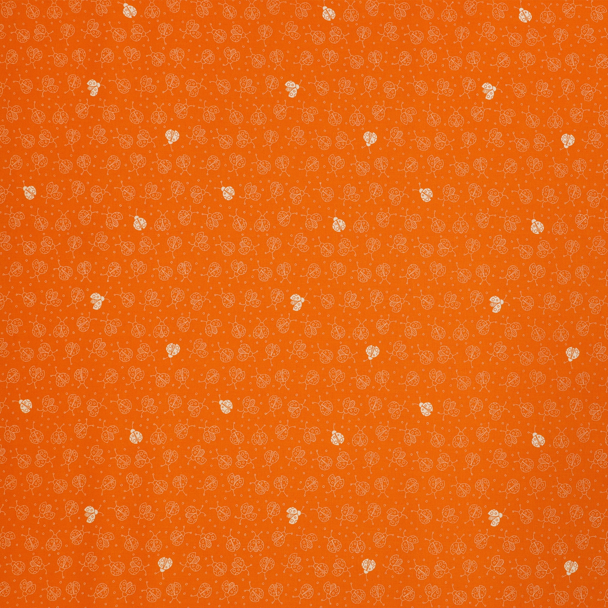 Lucky Bugs Fabric Collection - Lady Lucky Bug Orange