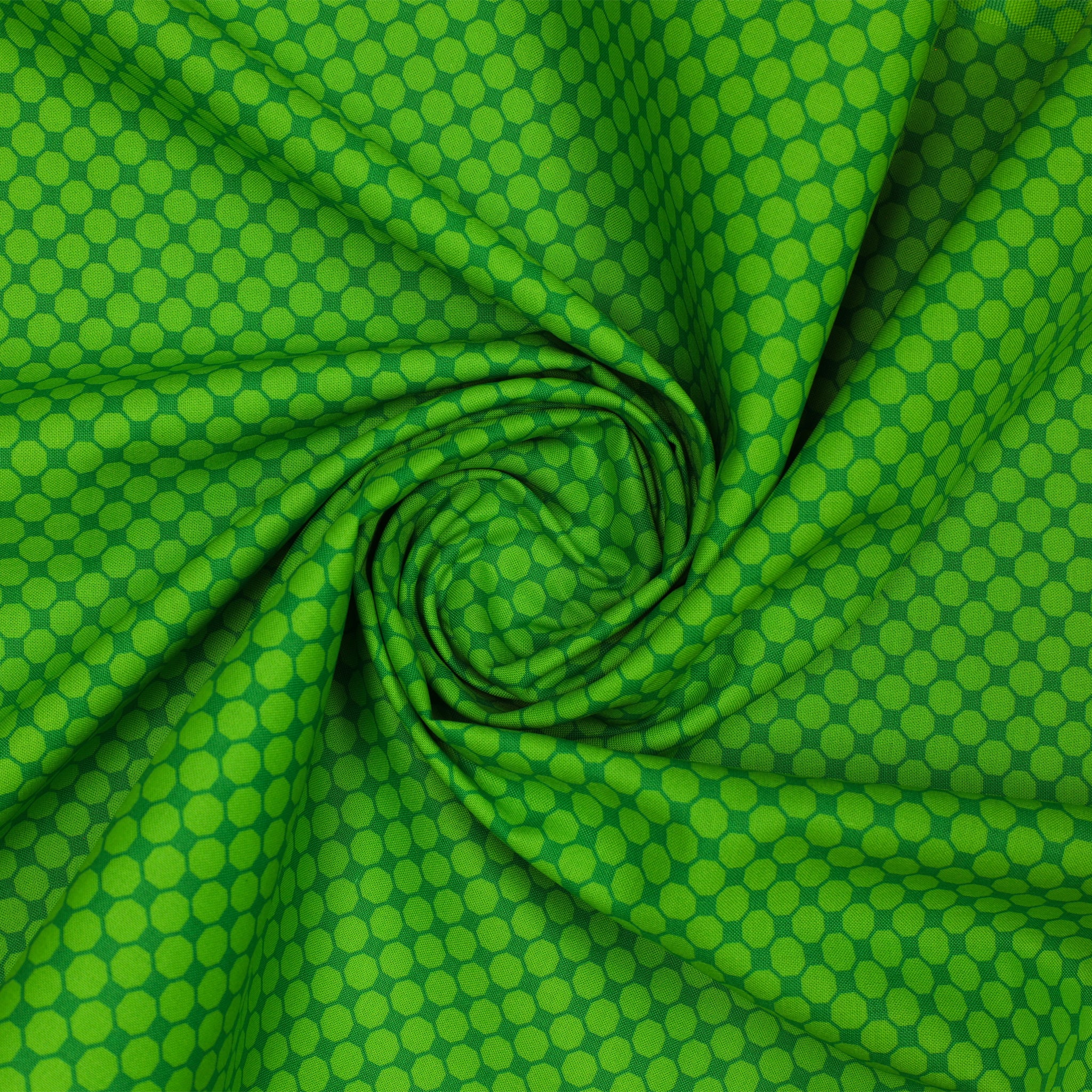 Lucky Bugs Fabric Collection - Octadot Green - Image 2