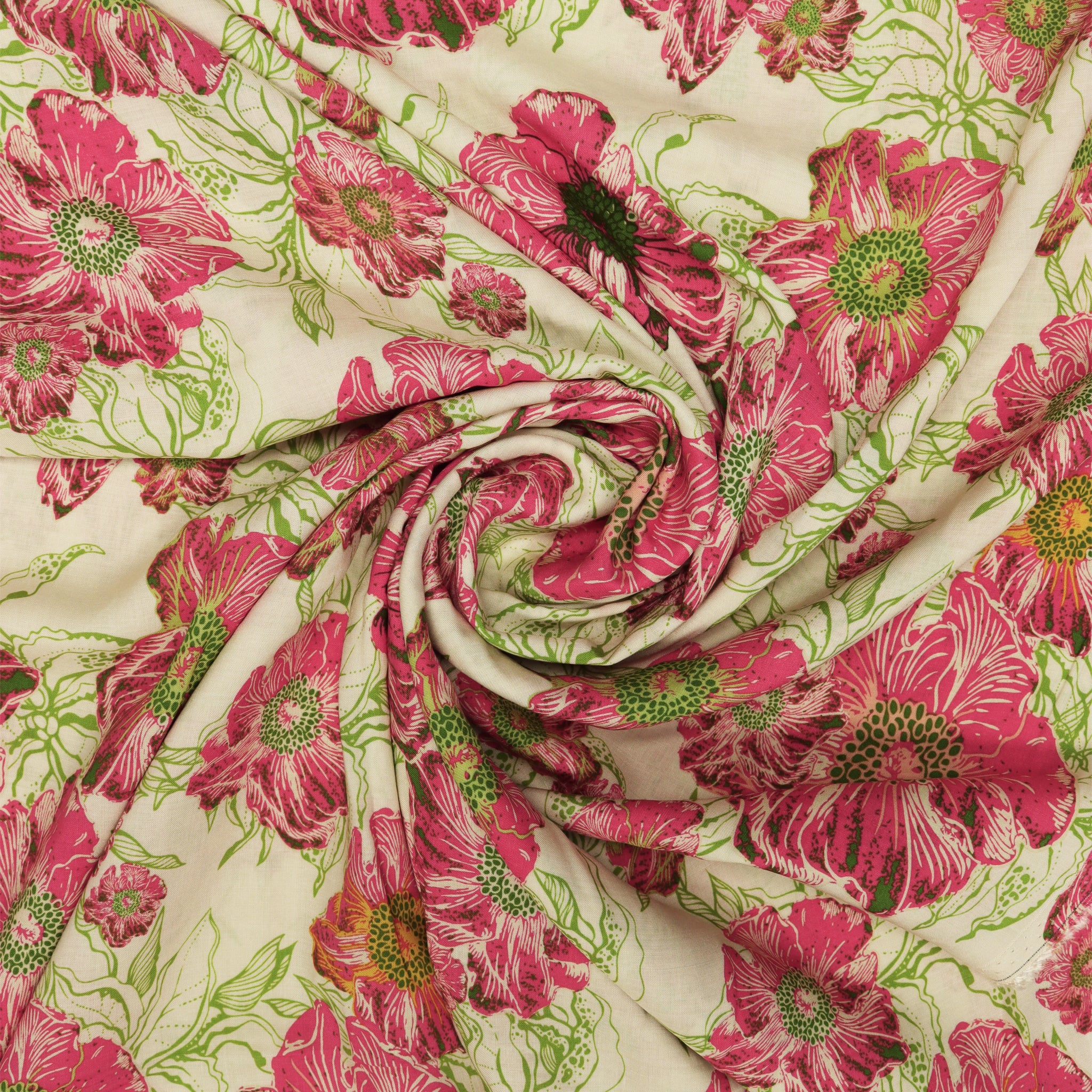 Lush Foliage Vivid Fabric in Rayon - Image 2