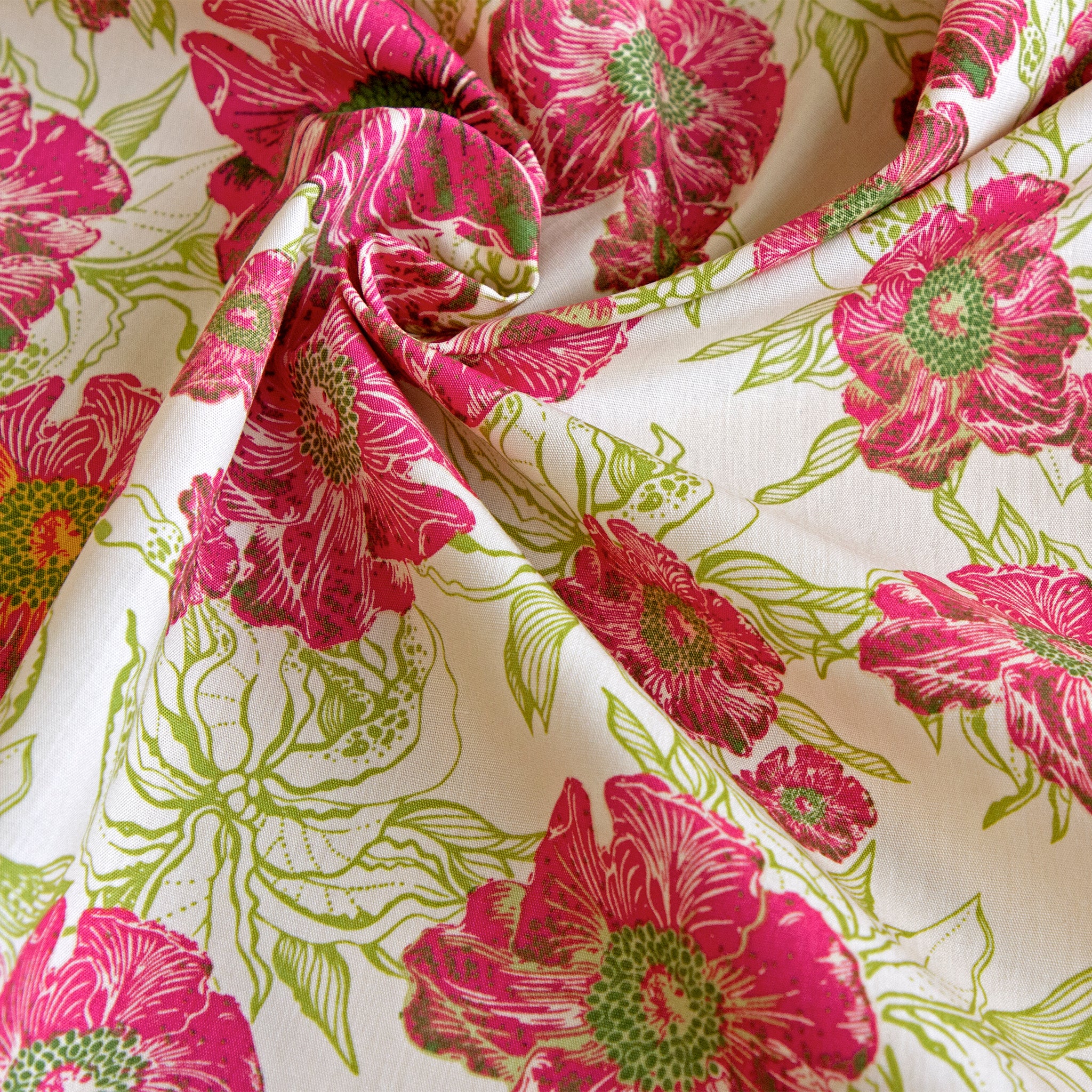 Lush Foliage Vivid Fabric in Rayon - Image 4