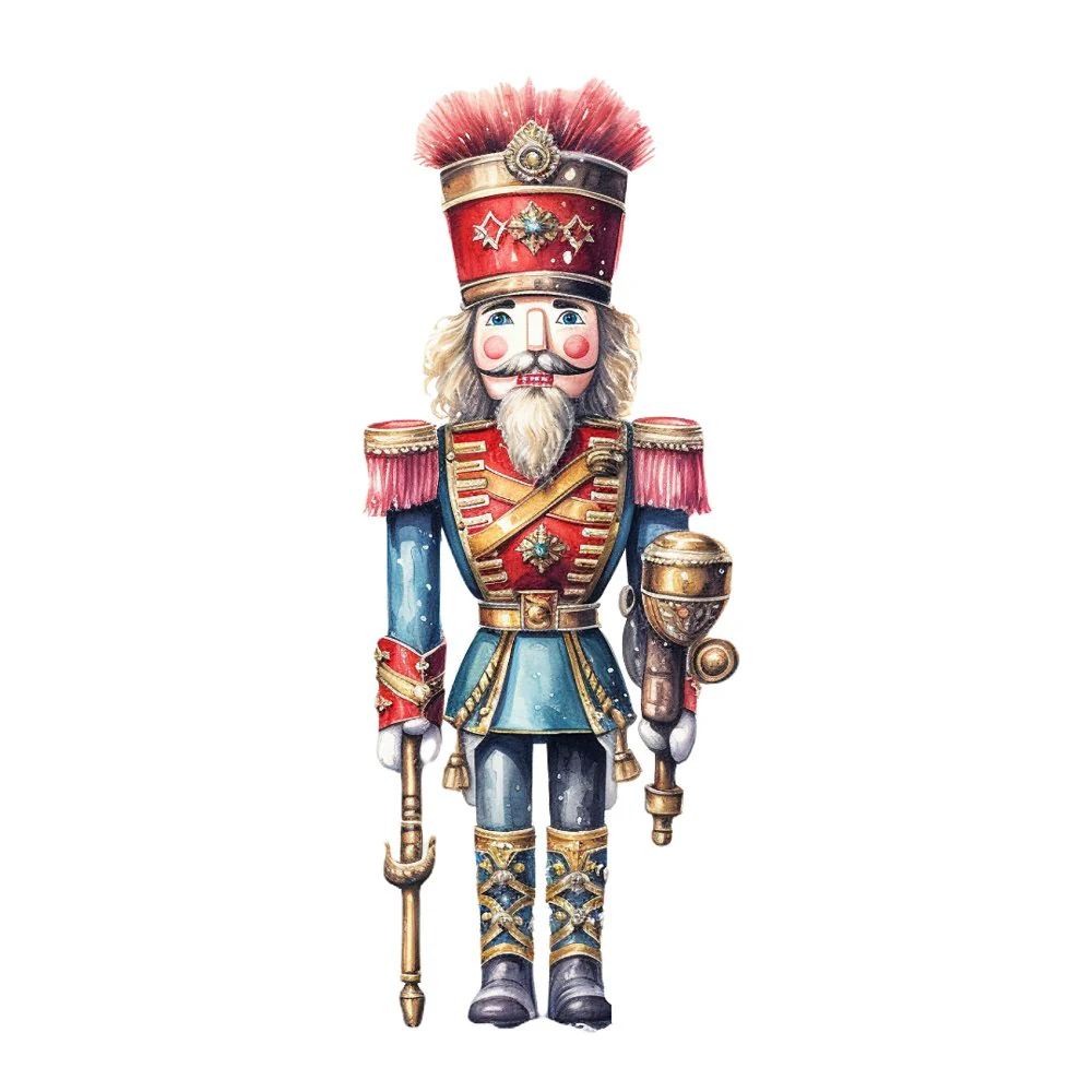 Magnificent Christmas Nutcracker #13 Fabric Panel