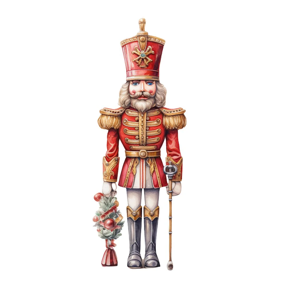 Magnificent Christmas Nutcracker #3 Fabric Panel