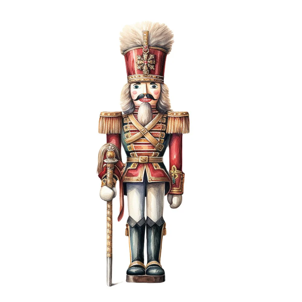 Magnificent Christmas Nutcracker #8 Fabric Panel