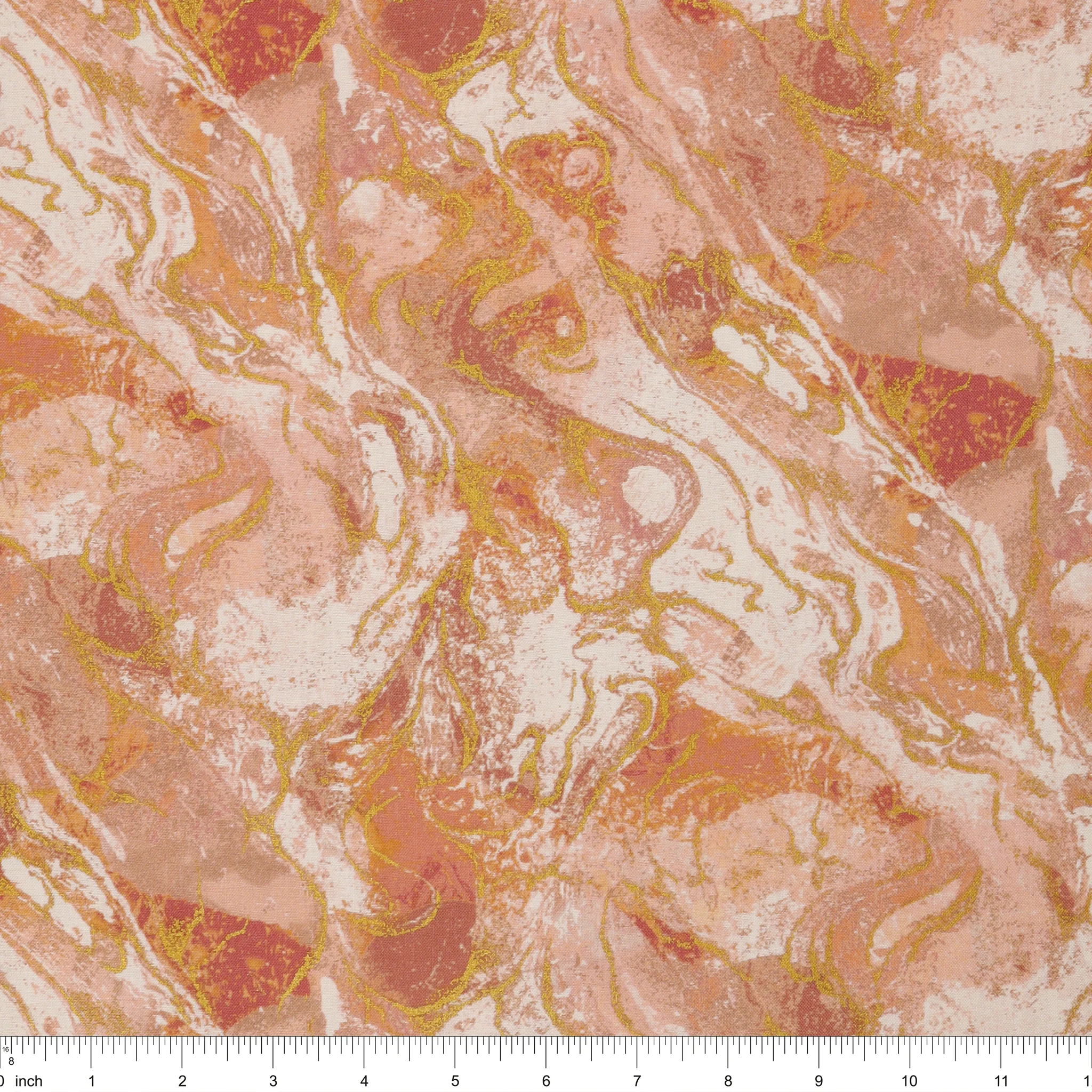 Marbled Earth Fabric Collection - Apricot - Image 3