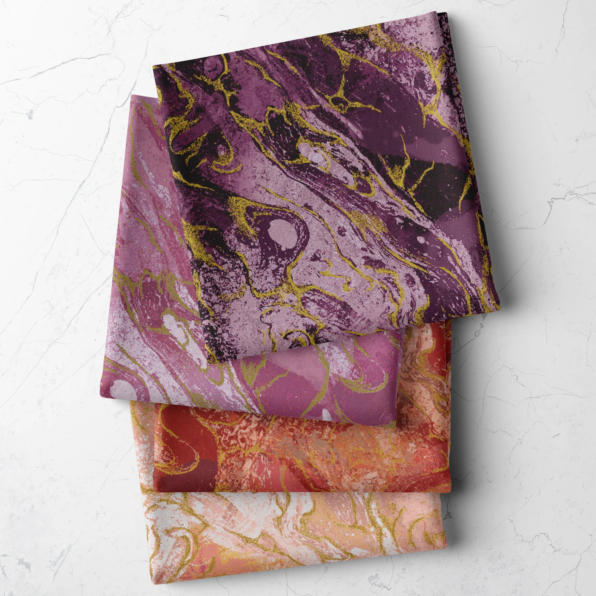 Marbled Earth Fabric Collection - Plum - Image 6
