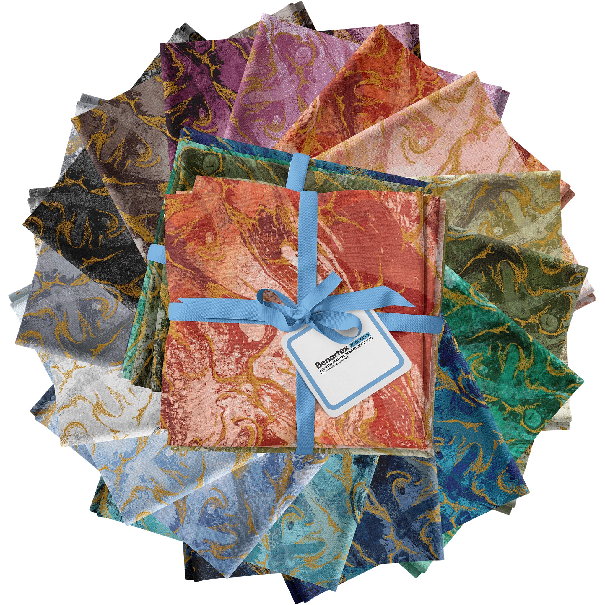 Marbled Earth Fabric Collection - Plum - Image 7