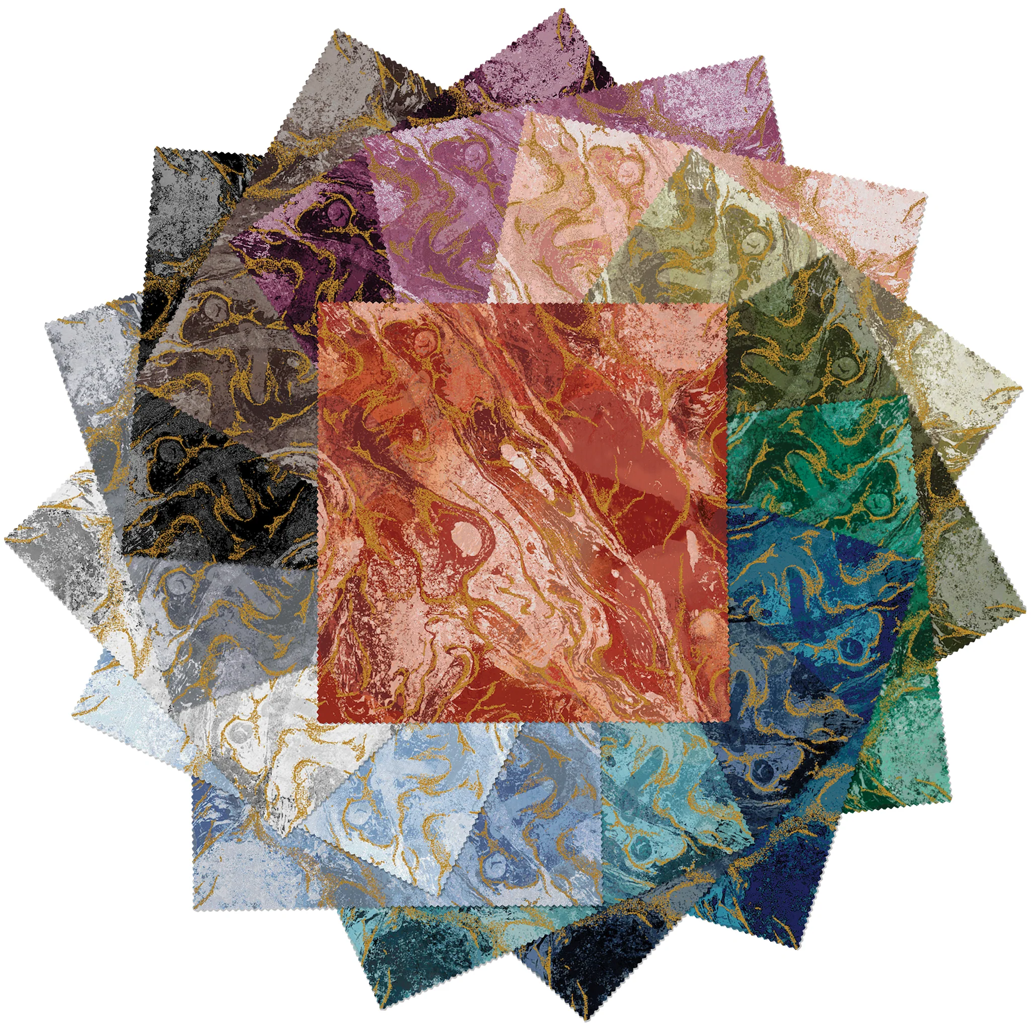 Marbled Earth Fabric Collection - Plum - Image 8