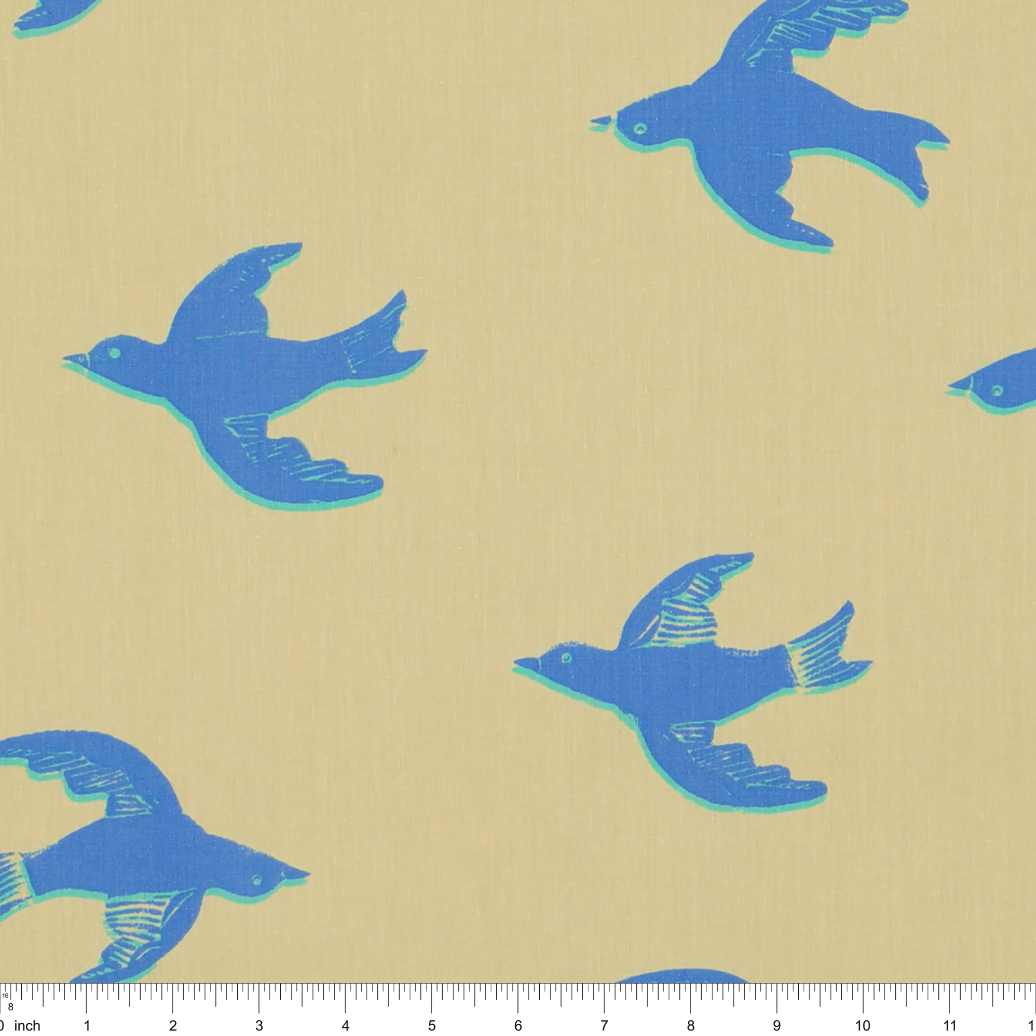 Meadows 108" Wide Quilt Backing - Bluebird Ivory - Image 3