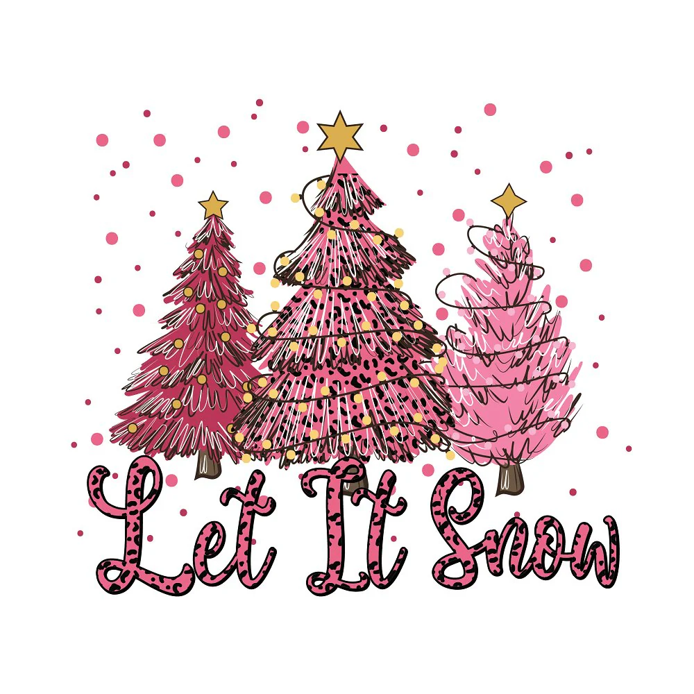 Merry & Bright Let it Snow Fabric Panel