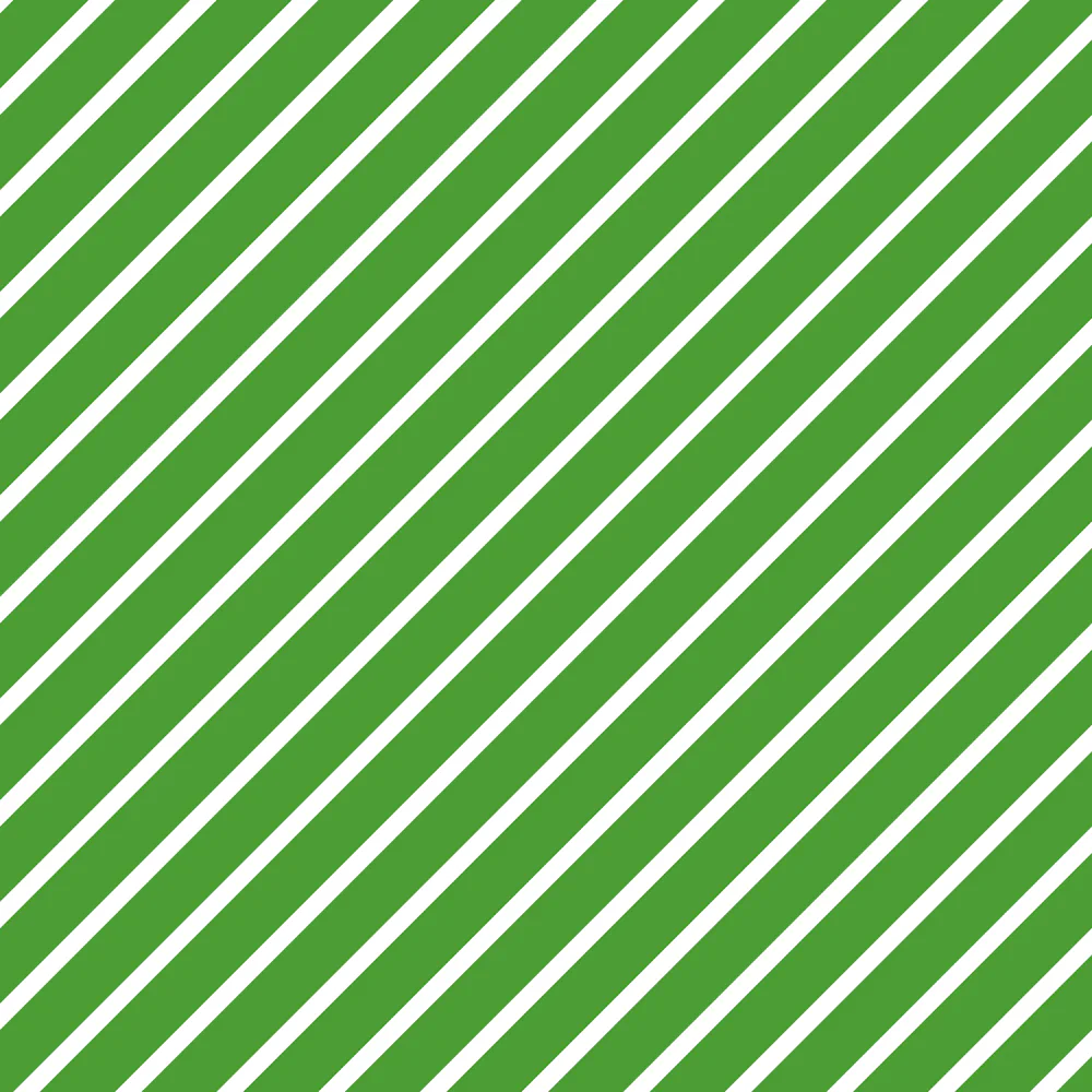 Merry Christmas Diagonal Stripes Fabric - Green
