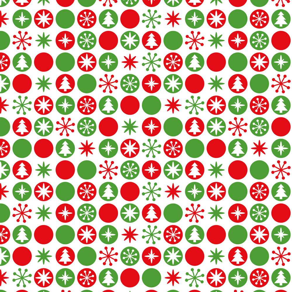 Merry Christmas Ornaments Fabric