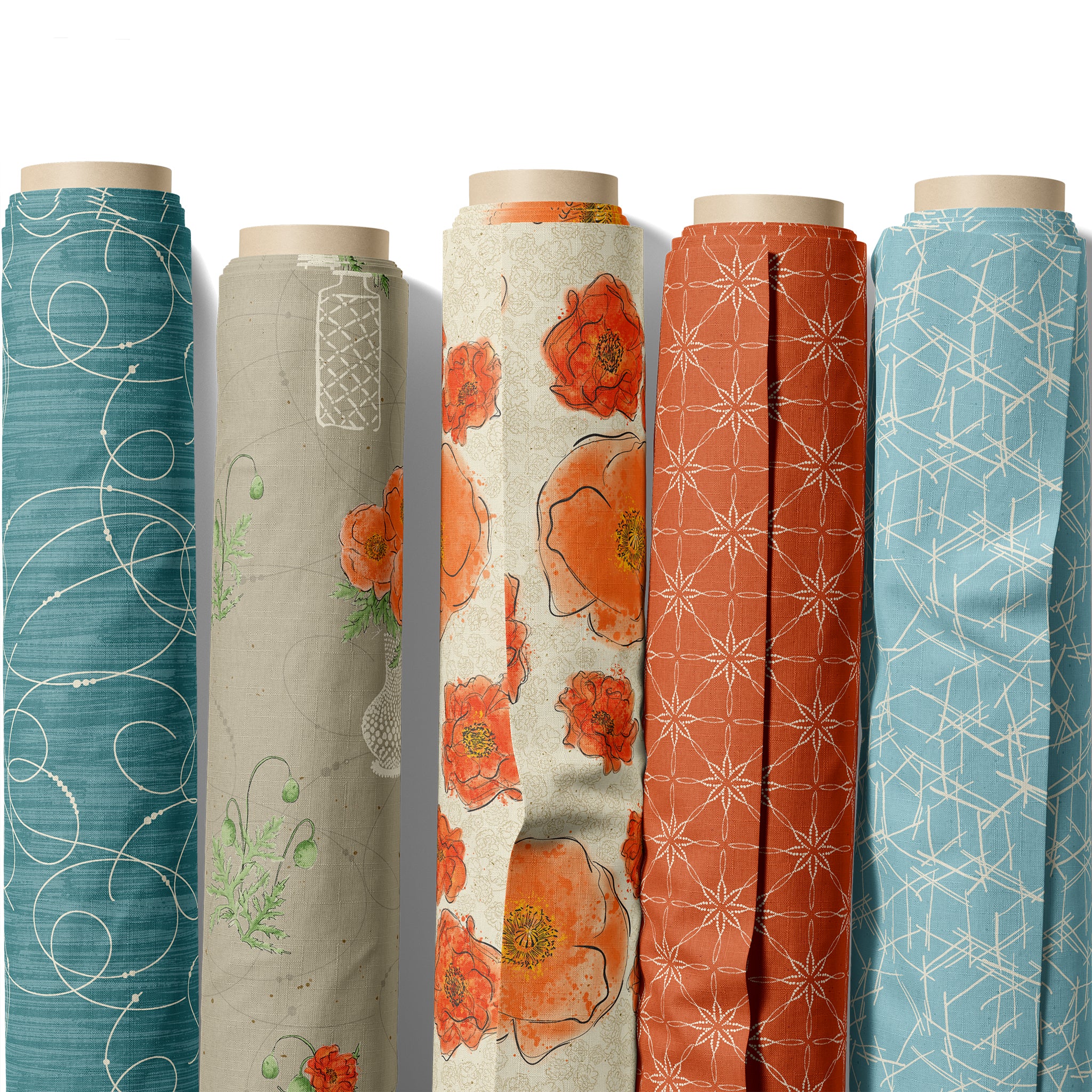 Modern Vintage: Treasured Fabric Collection - Hobnail Light Sorbet - Image 4