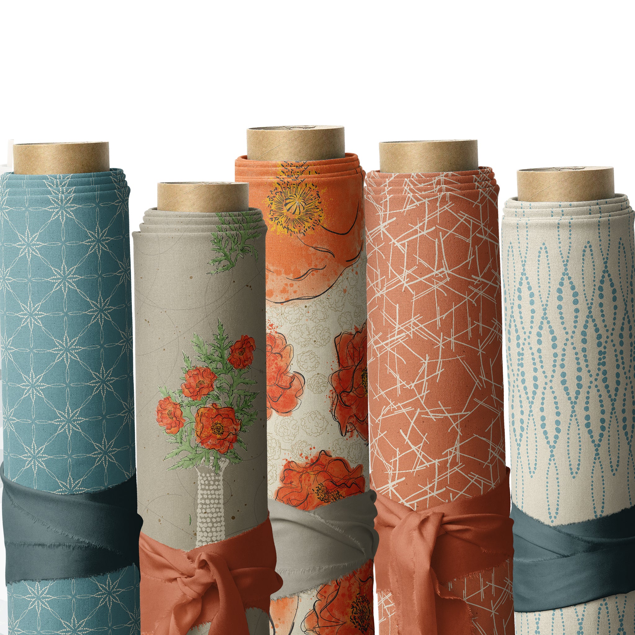 Modern Vintage: Treasured Fabric Collection - Hobnail Light Sorbet - Image 5