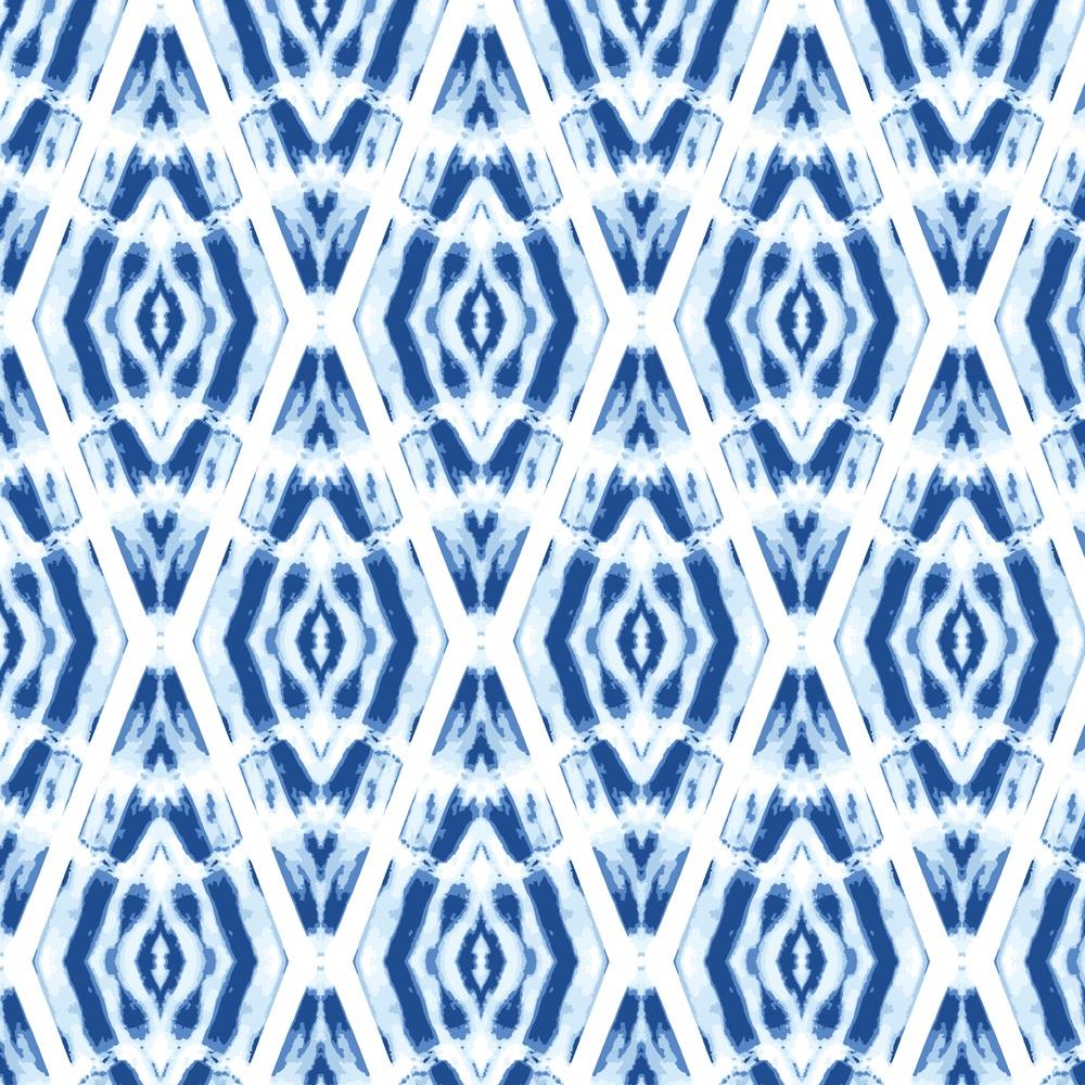 Monochrome Shibori Diamonds Fabric