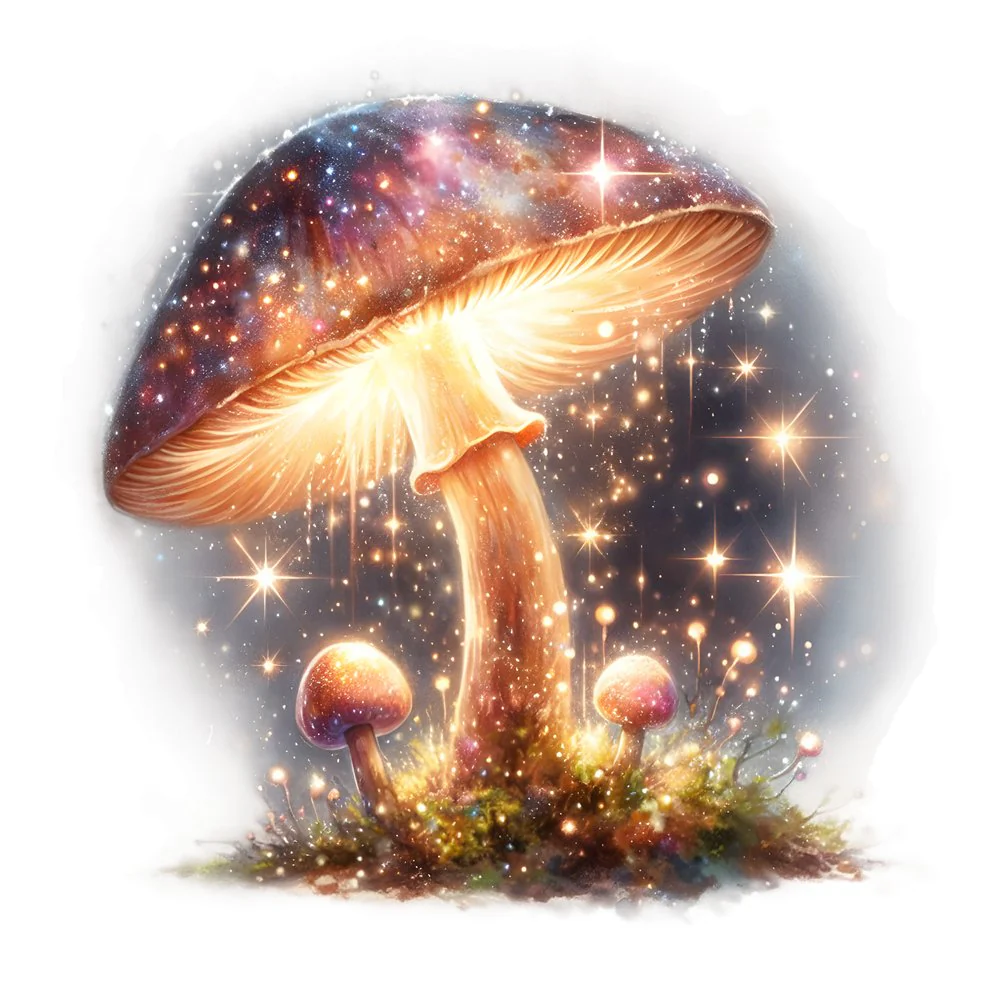 Mushroom Garden #16 Fabric Panel