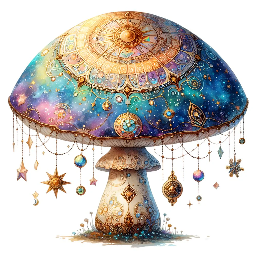 Mushroom Garden #26 Fabric Panel