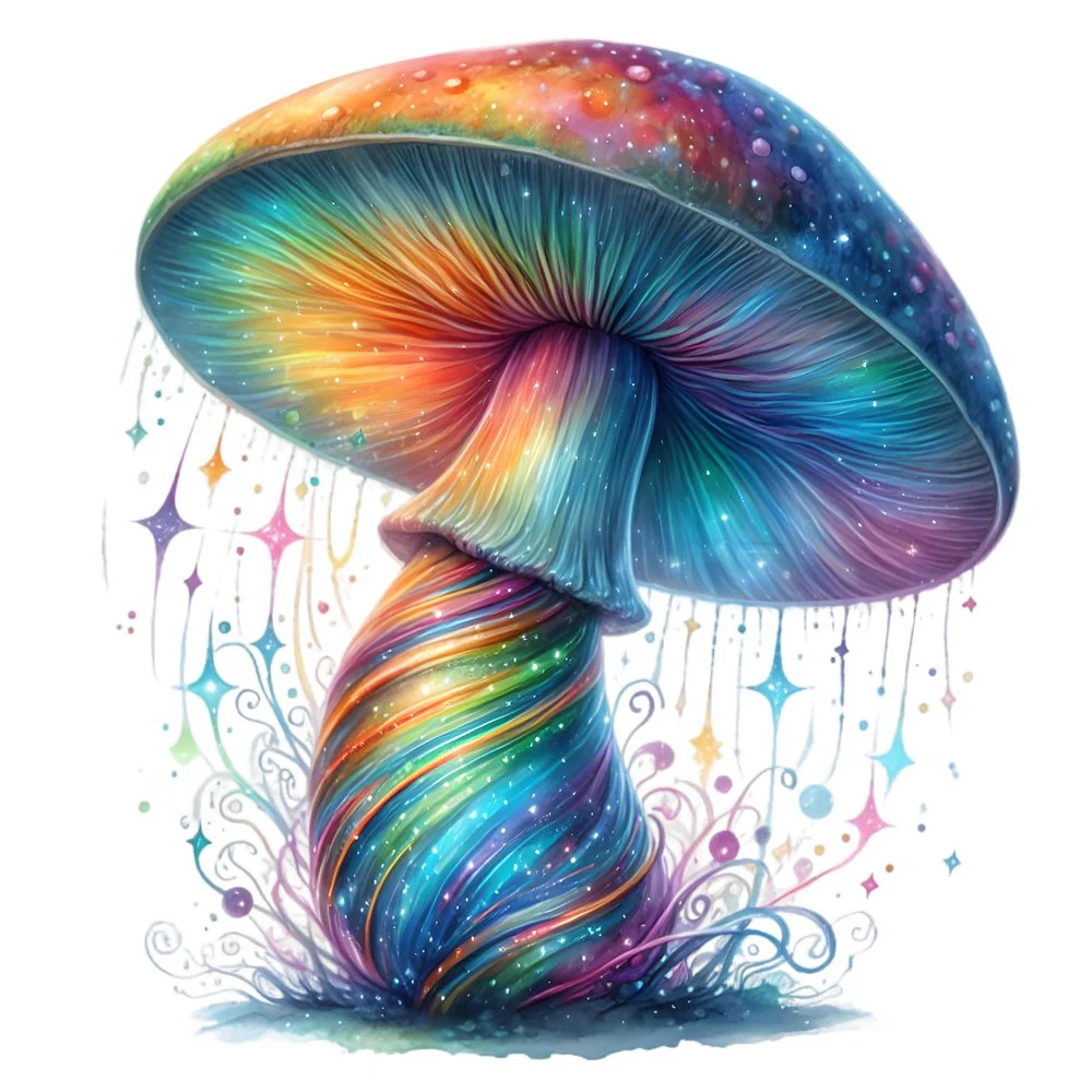 Mushroom Garden #30 Fabric Panel