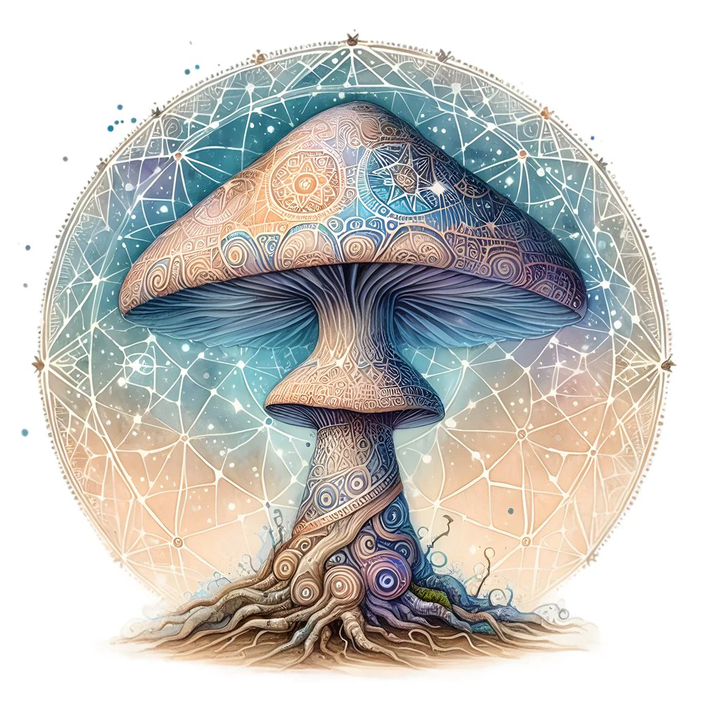 Mushroom Garden #46 Fabric Panel