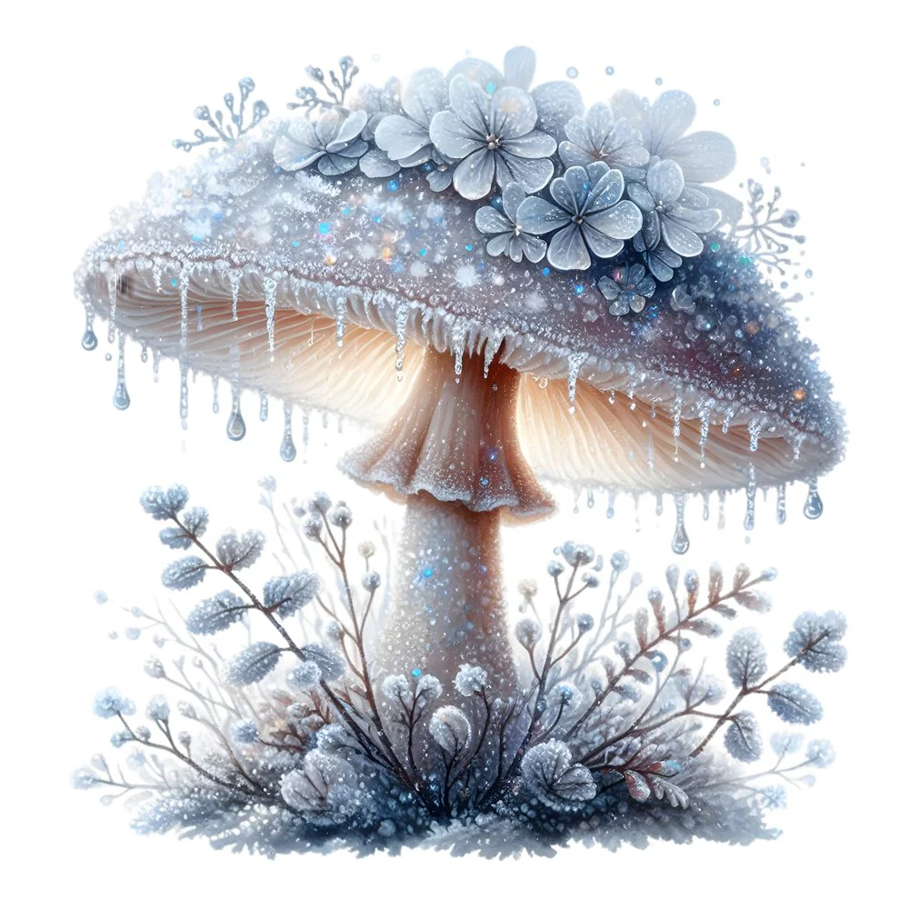 Mushroom Garden #8 Fabric Panel