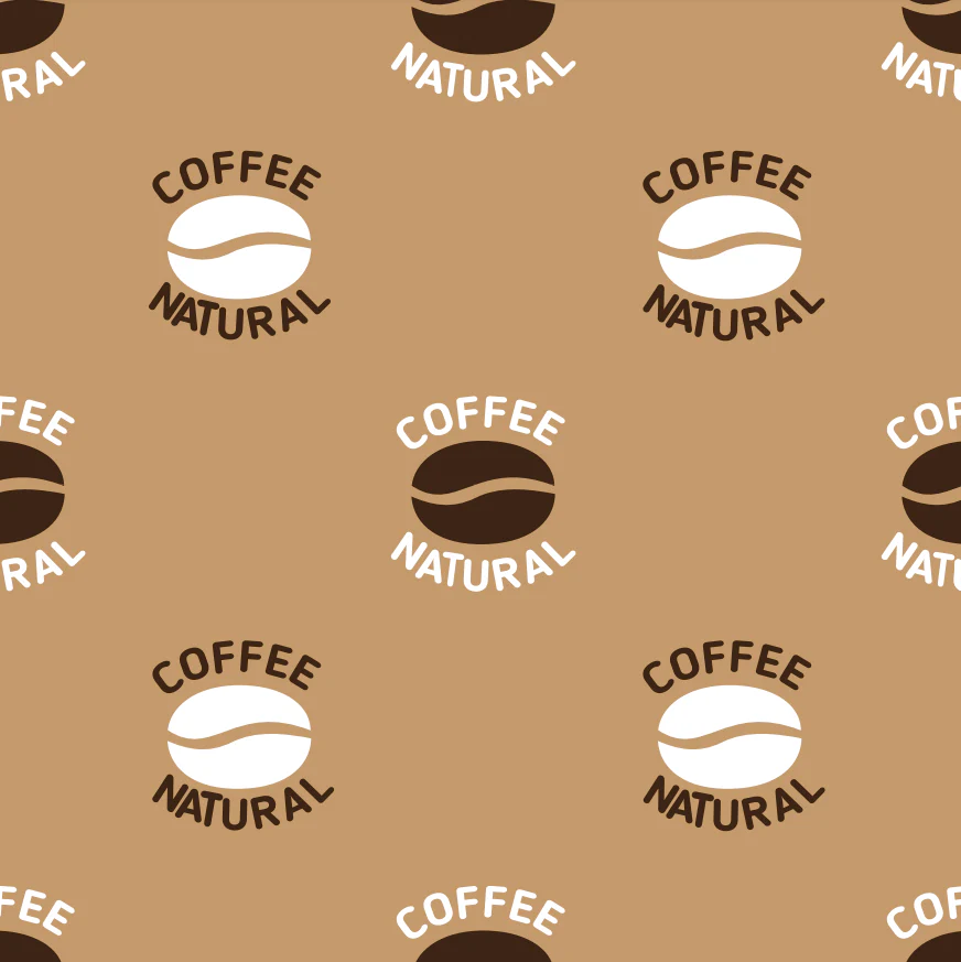 Natural Coffee Bean Fabric - Brown