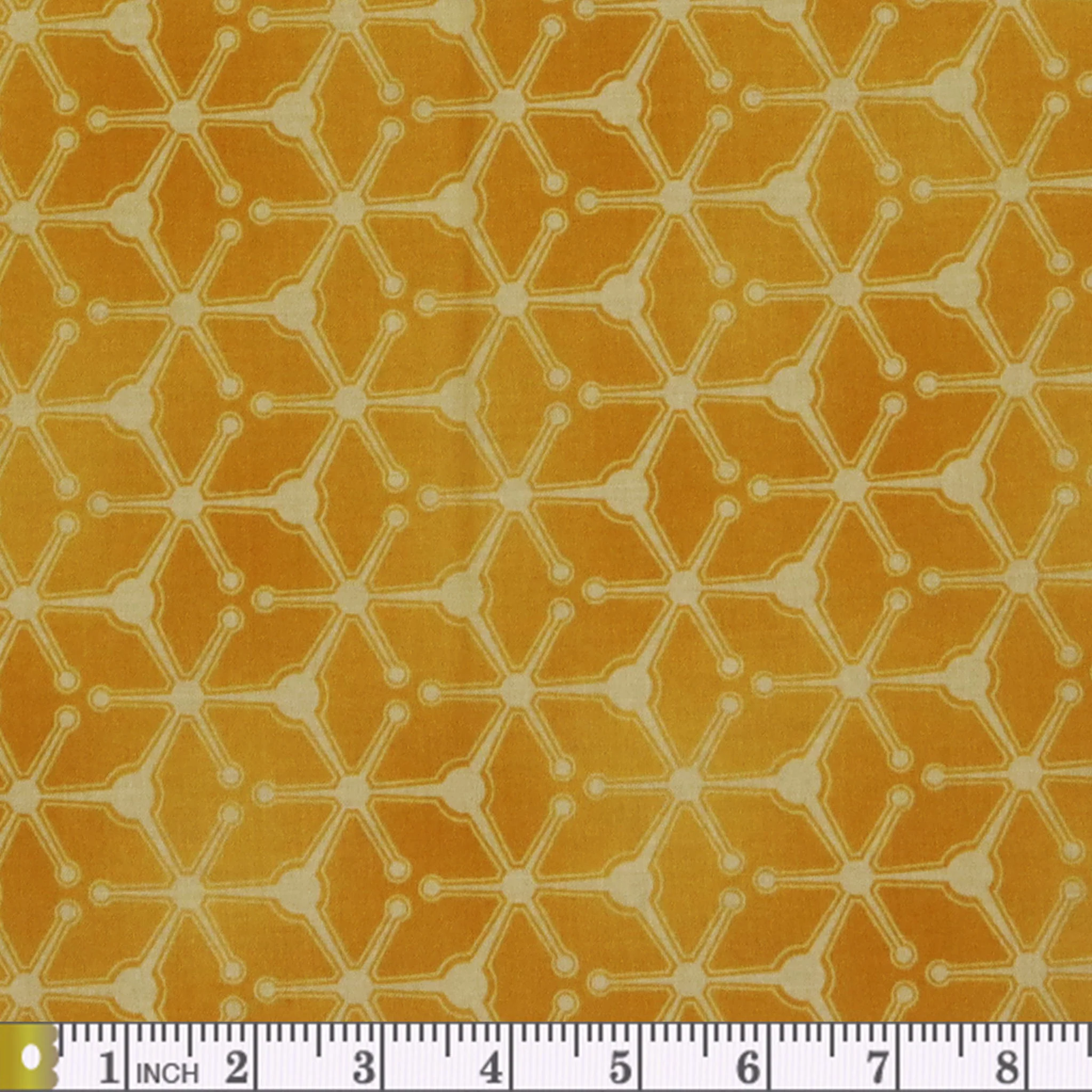 Newer Worlds Sputnik Fabric Collection - Mango - Image 2