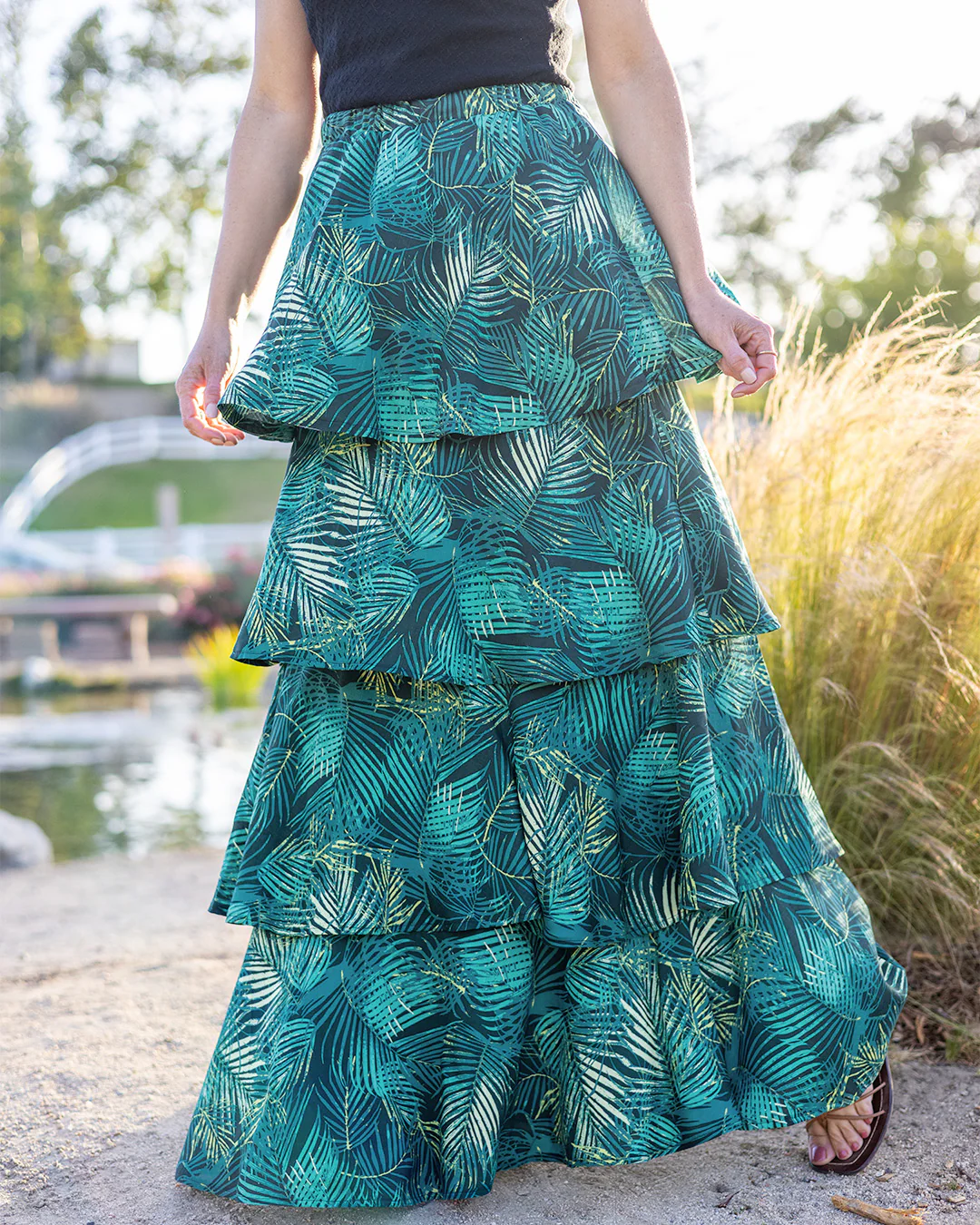 Palm Paradise Fabric in Rayon - Image 5