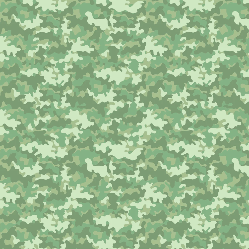 Pastel Camouflage Fabric - Green