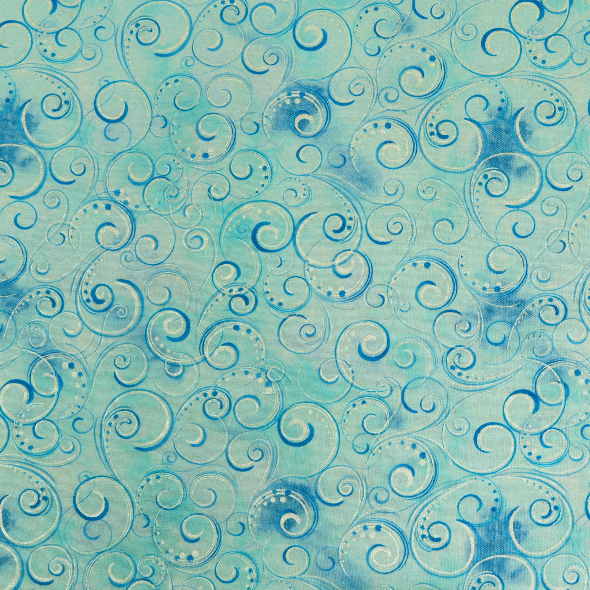Pearl Splendor Fabric Collection - Aqua