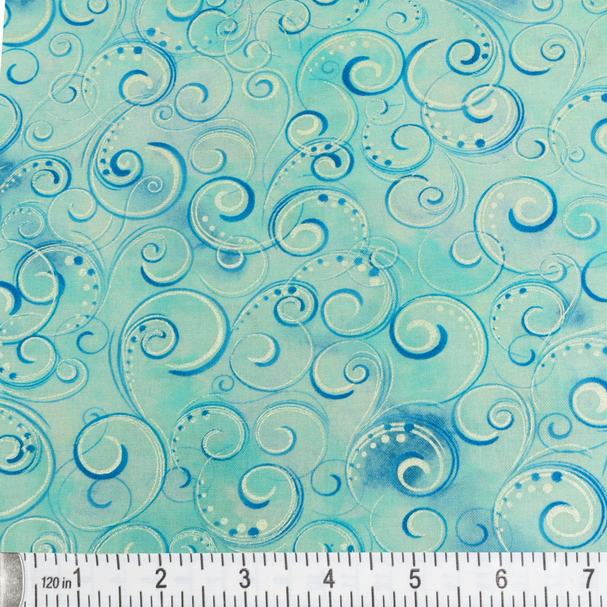 Pearl Splendor Fabric Collection - Aqua - Image 2