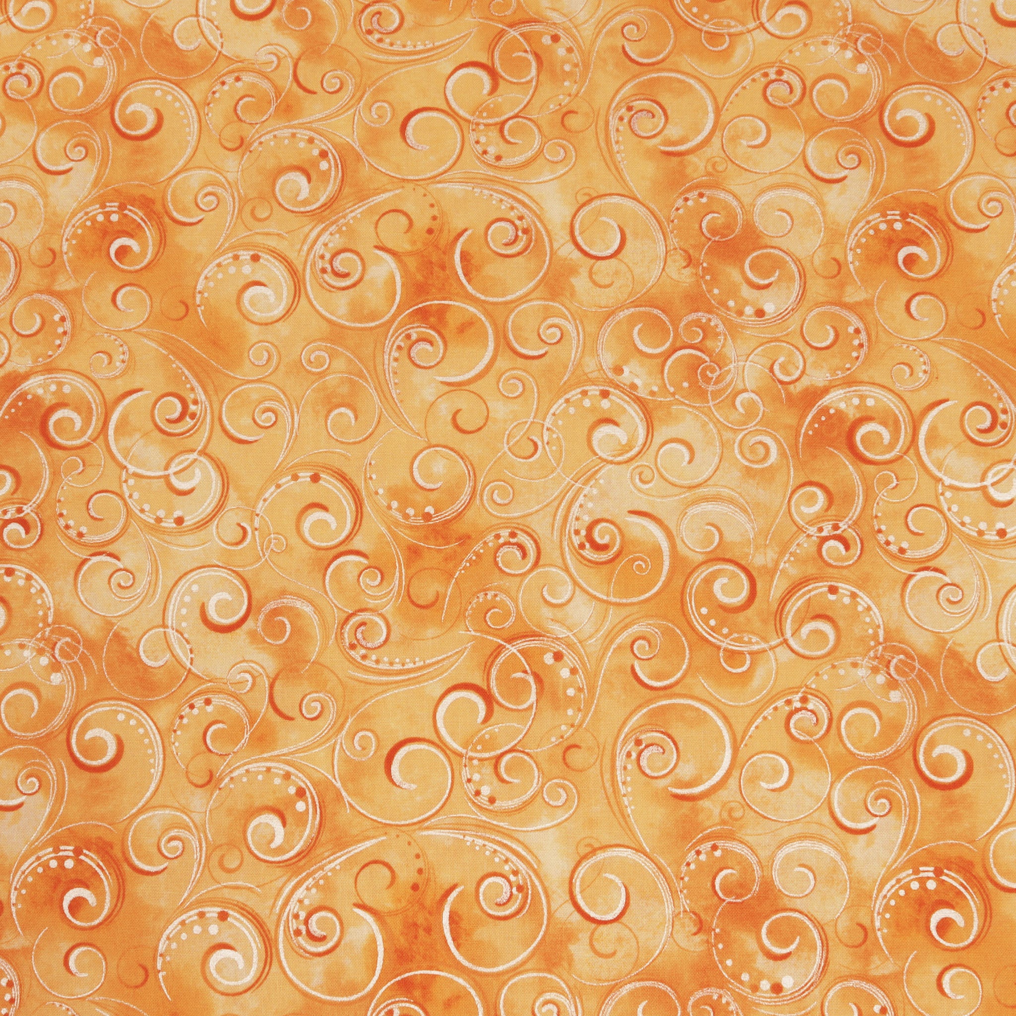 Pearl Splendor Fabric Collection - Orange