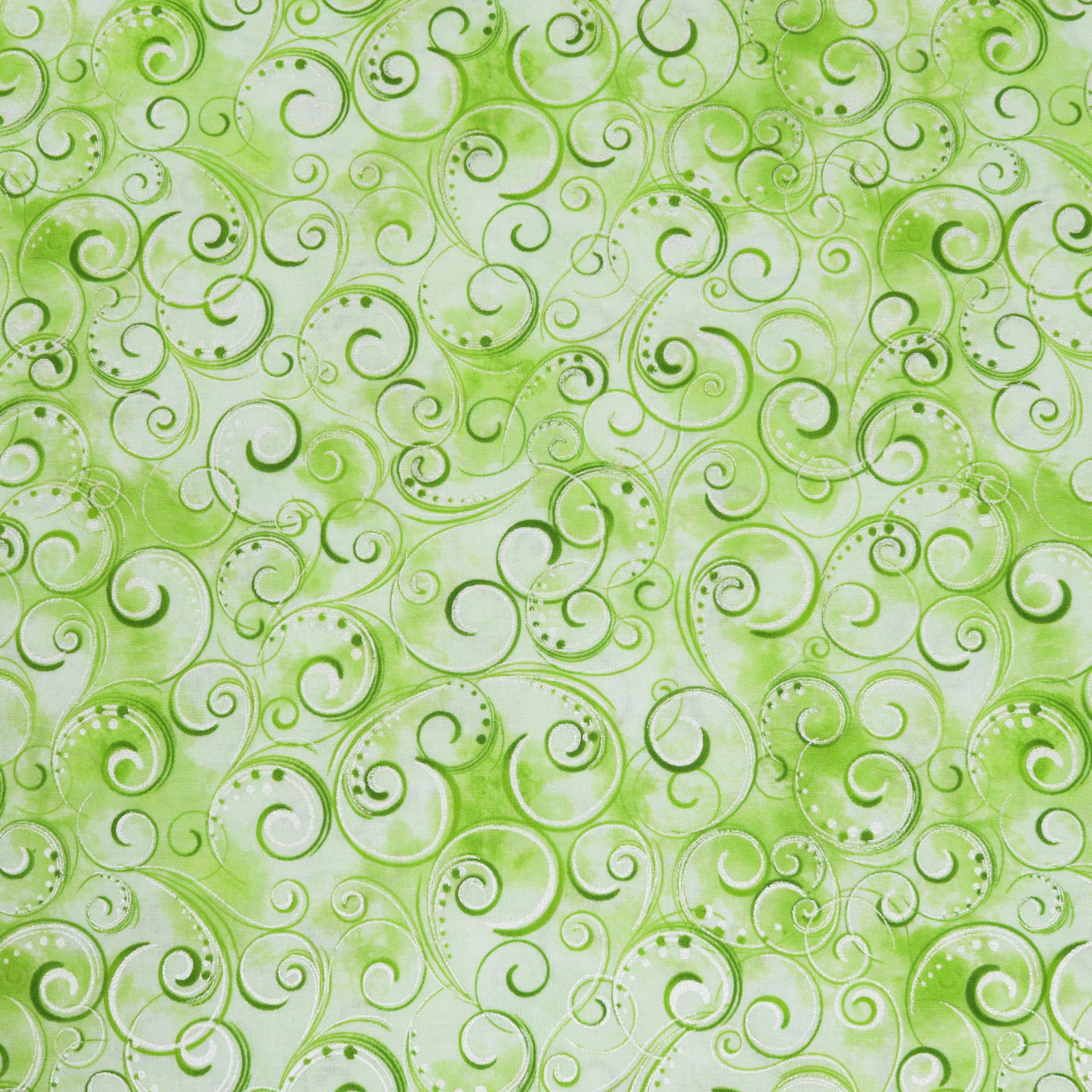 Pearl Splendor Fabric Collection - Spring Green
