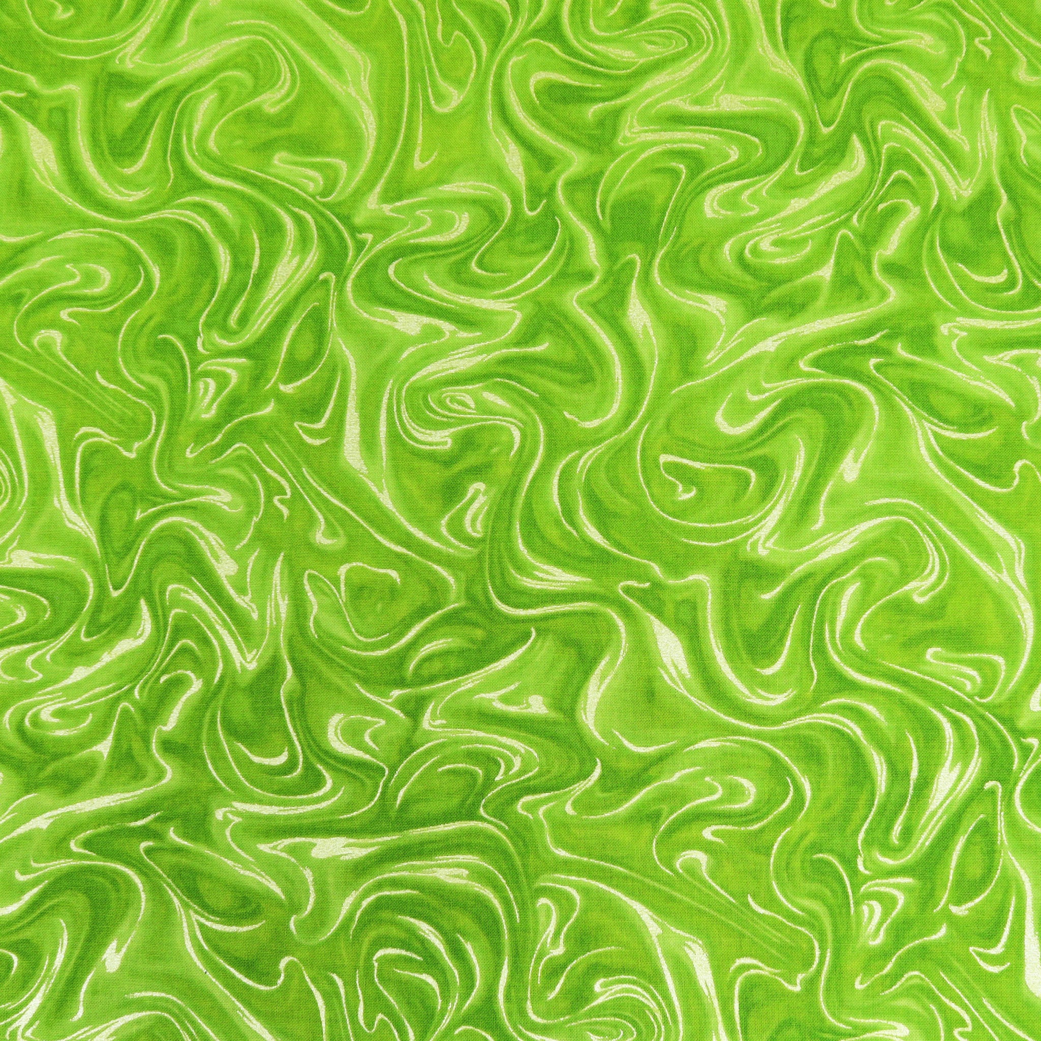 Pearlized Marble Fabric Collection - Lime Green