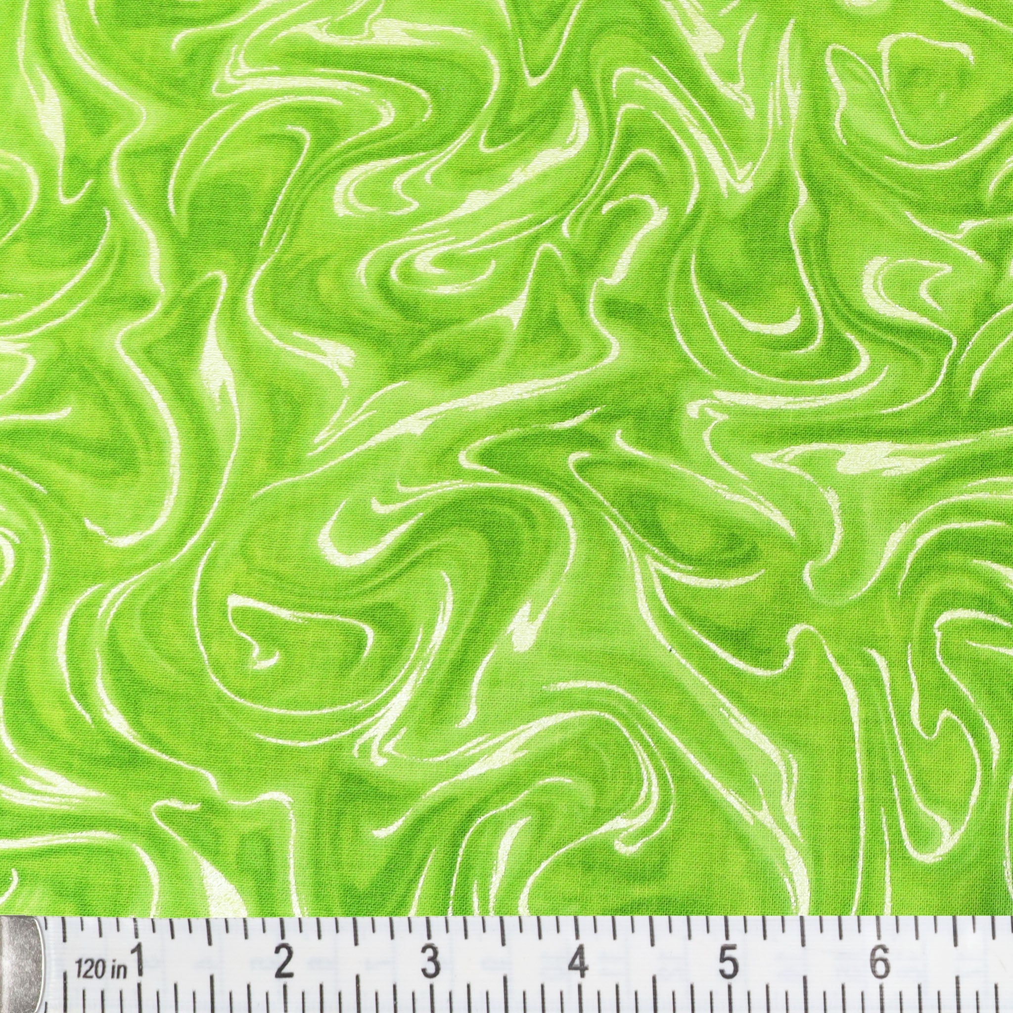 Pearlized Marble Fabric Collection - Lime Green - Image 2