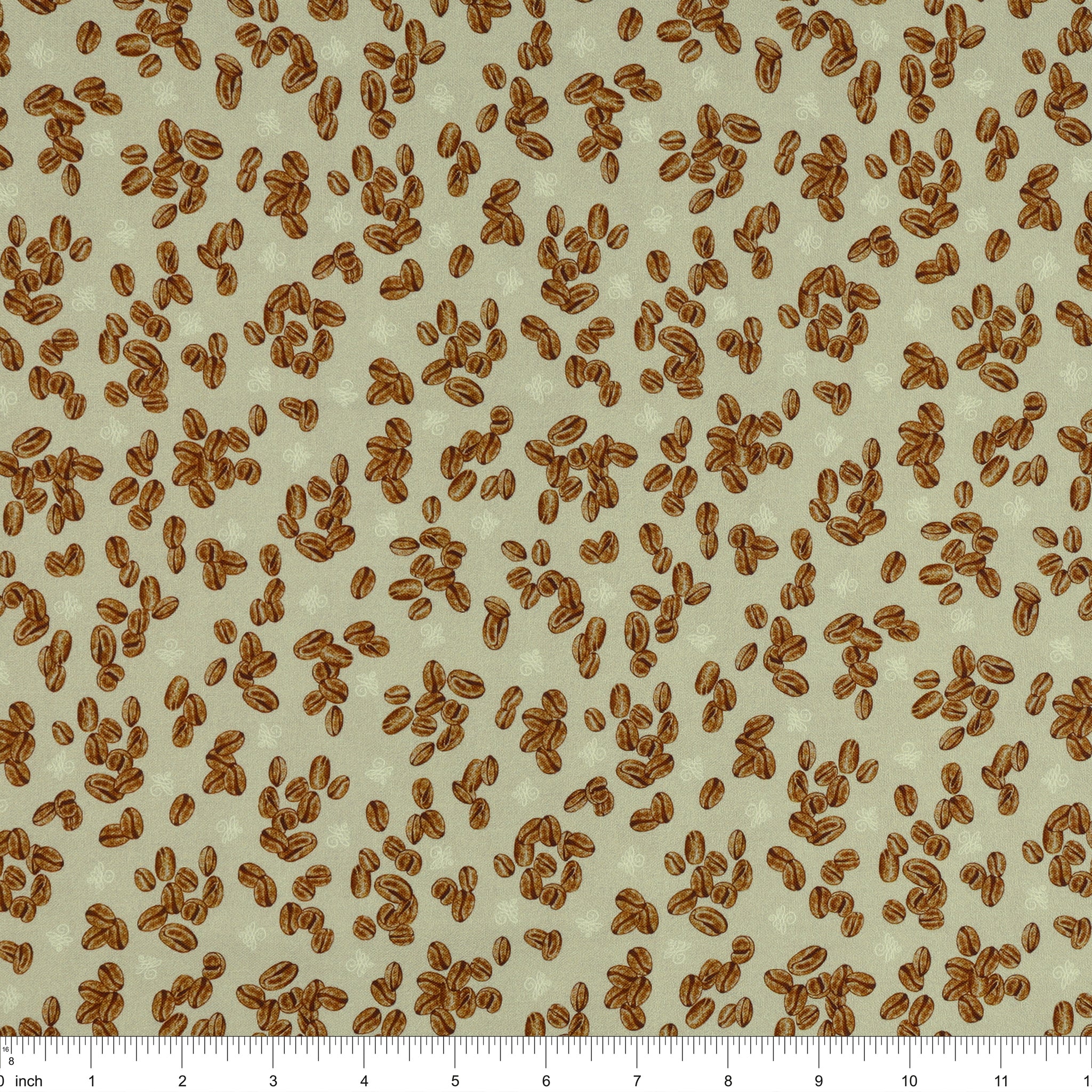 Perfect Brew Fabric Collection - Coffee Beans Ecru - Image 3