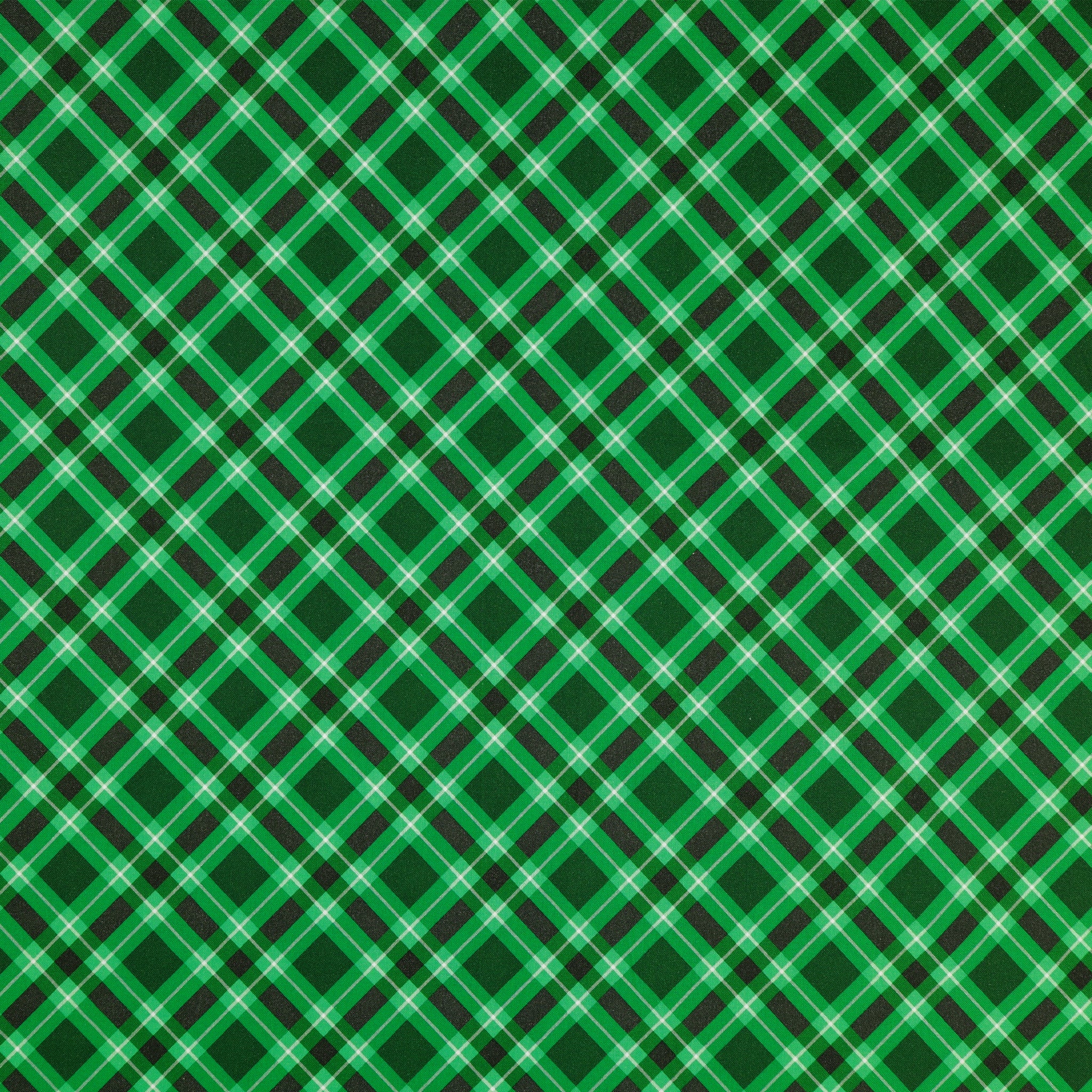 Plaid 108" Wide Quilt Backing - Hunter Green
