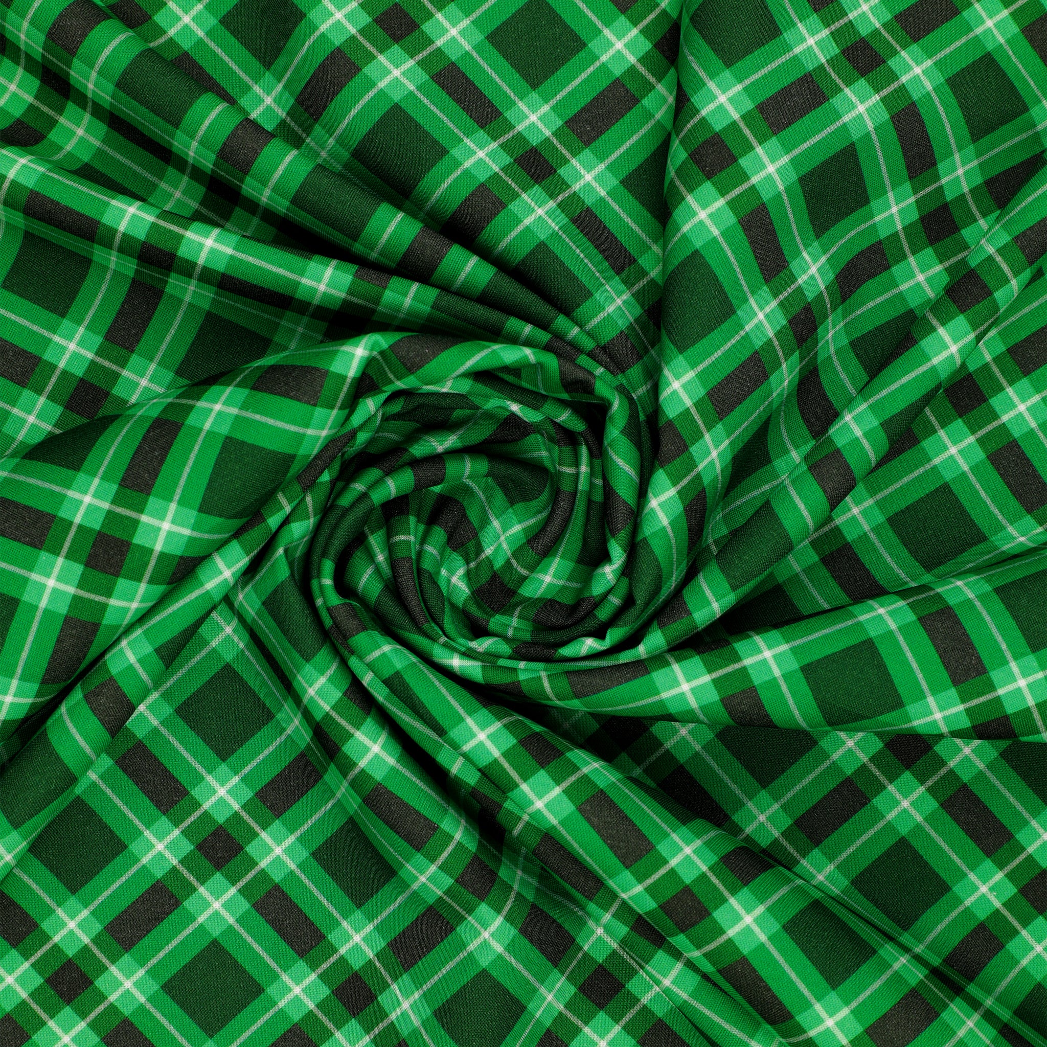 Plaid 108" Wide Quilt Backing - Hunter Green - Image 2