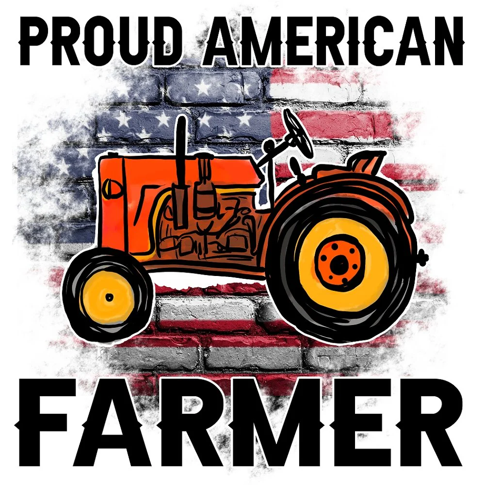 Proud American Farmer Fabric Panel