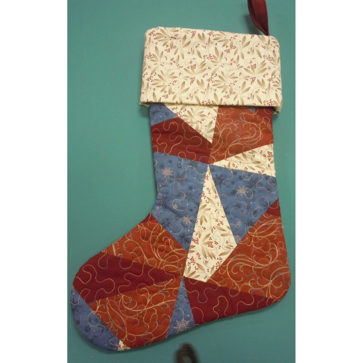 Quilted Patchwork Stocking Pattern - Image 4