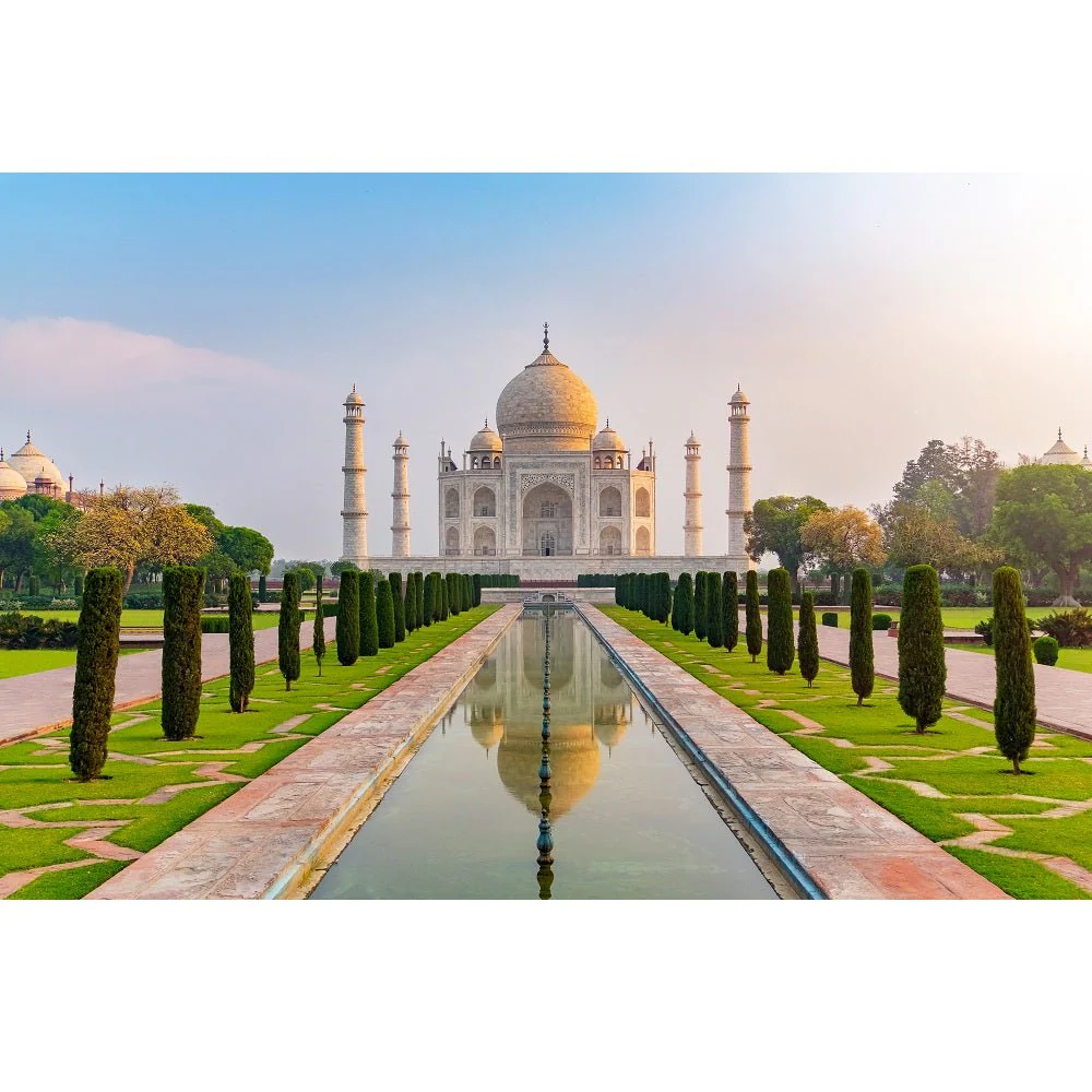 Realistic Taj Mahal Fabric Panel