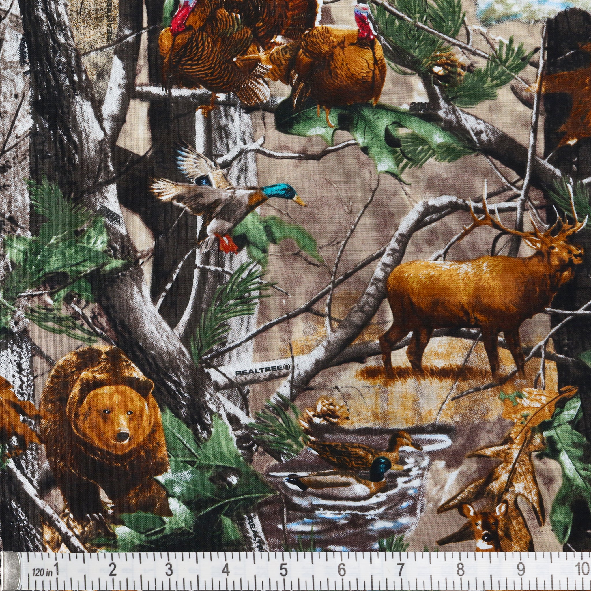 Realtree Fabric Collection - Animals in Forest - Image 2