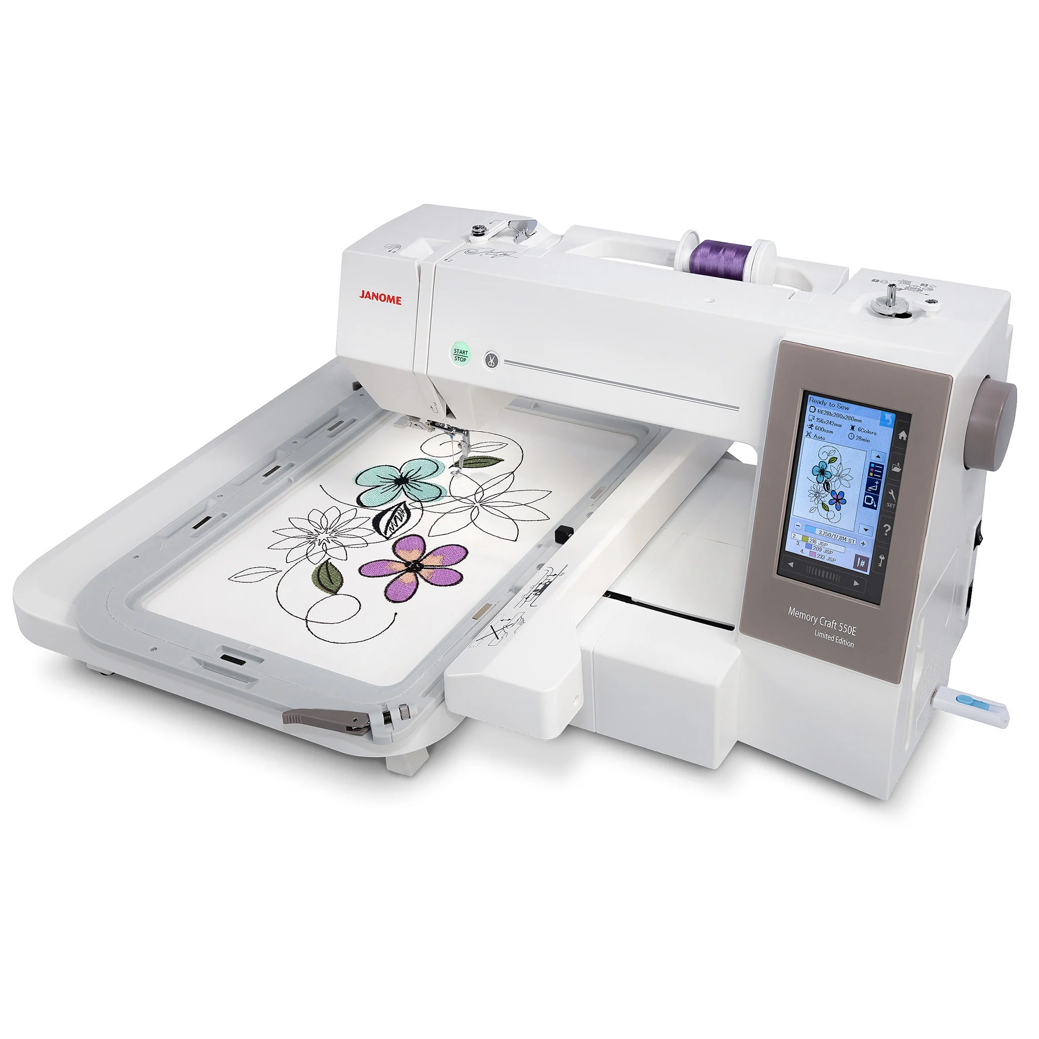 Refurbished Janome Memory Craft 550E Limited Edition Embroidery Machine - Image 3