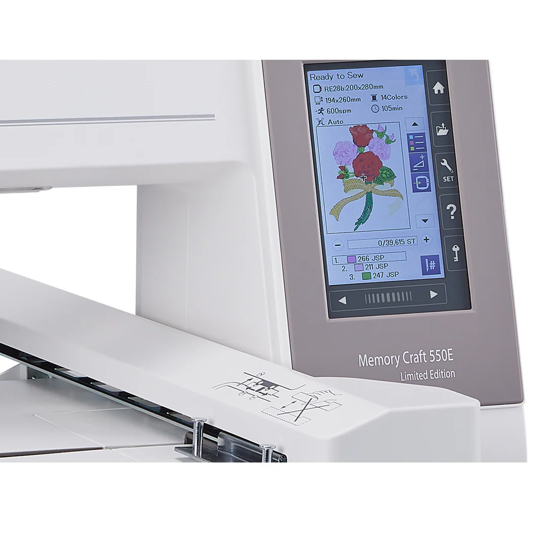 Refurbished Janome Memory Craft 550E Limited Edition Embroidery Machine - Image 7